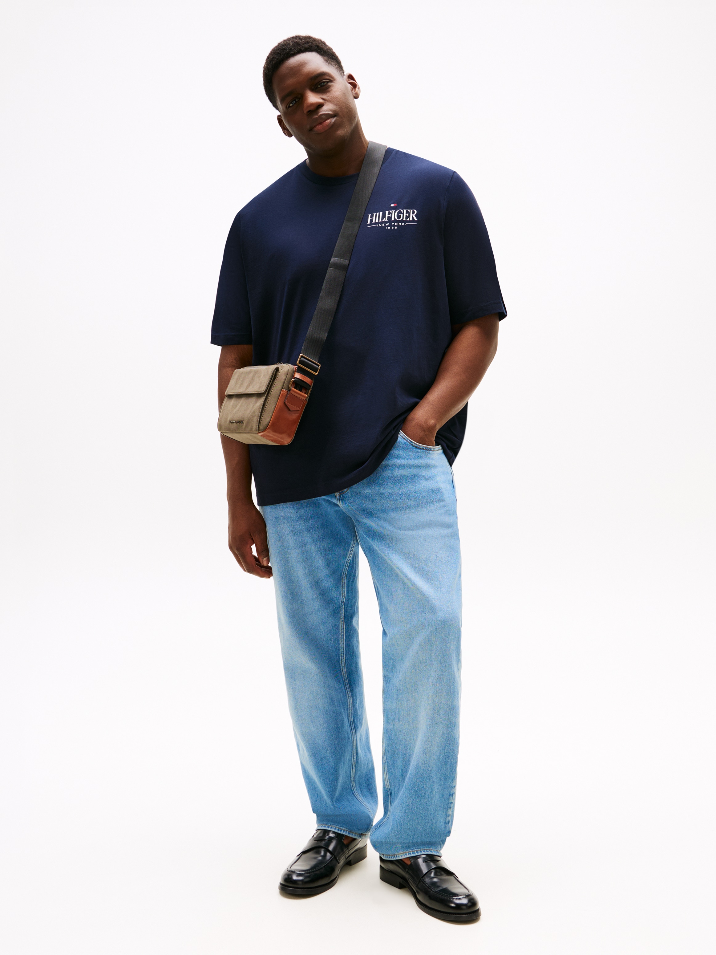 Tommy Hilfiger Big & Tall T-Shirt »BT-HILFIGER STACK TEE-B«, Große Größen