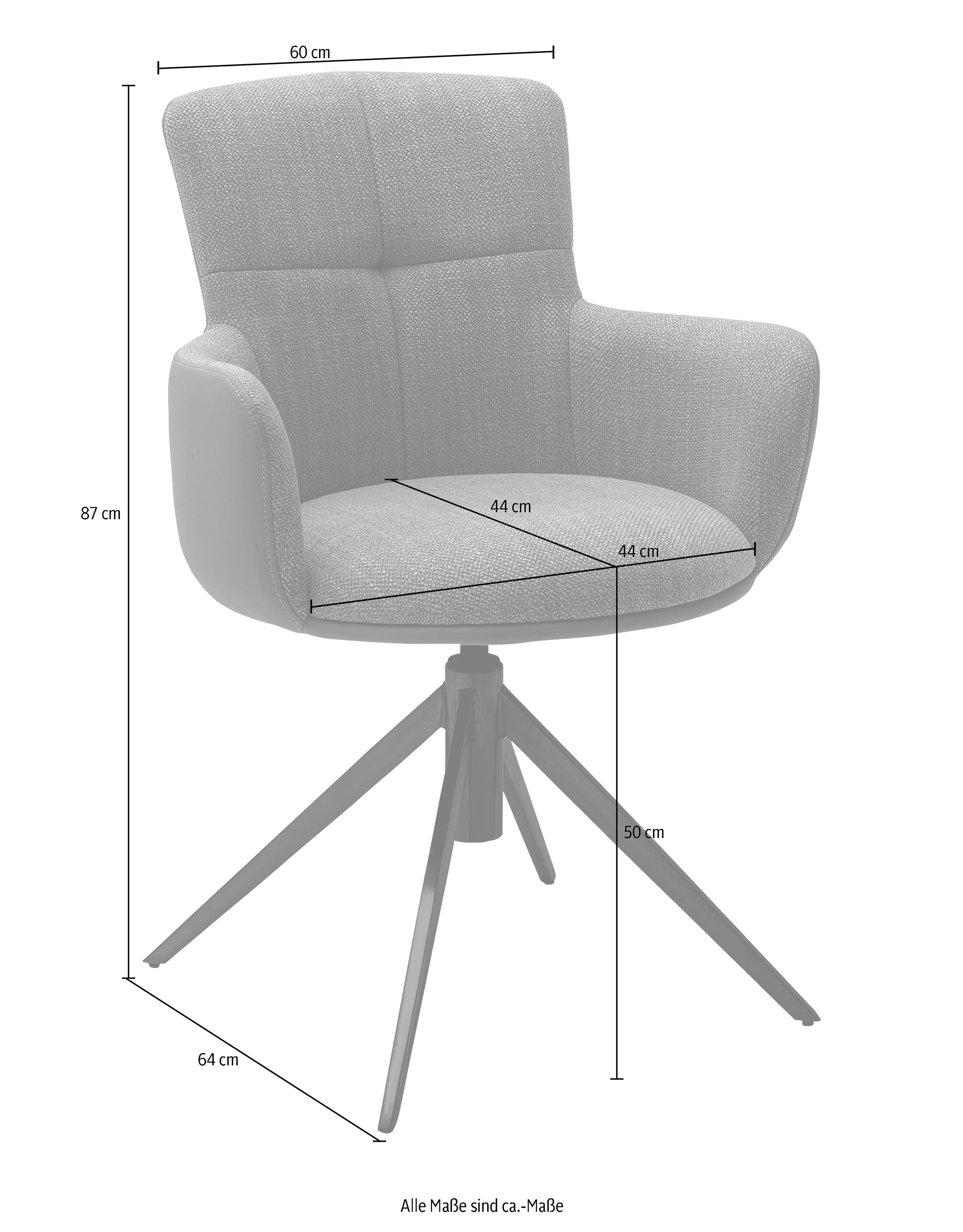 MCA furniture Nivellierung, 360° St., bestellen 2er bis Set Stuhl (Set), Materialmix, drehbar 120 auf 2 mit Raten kg Esszimmerstuhl »Mecana«