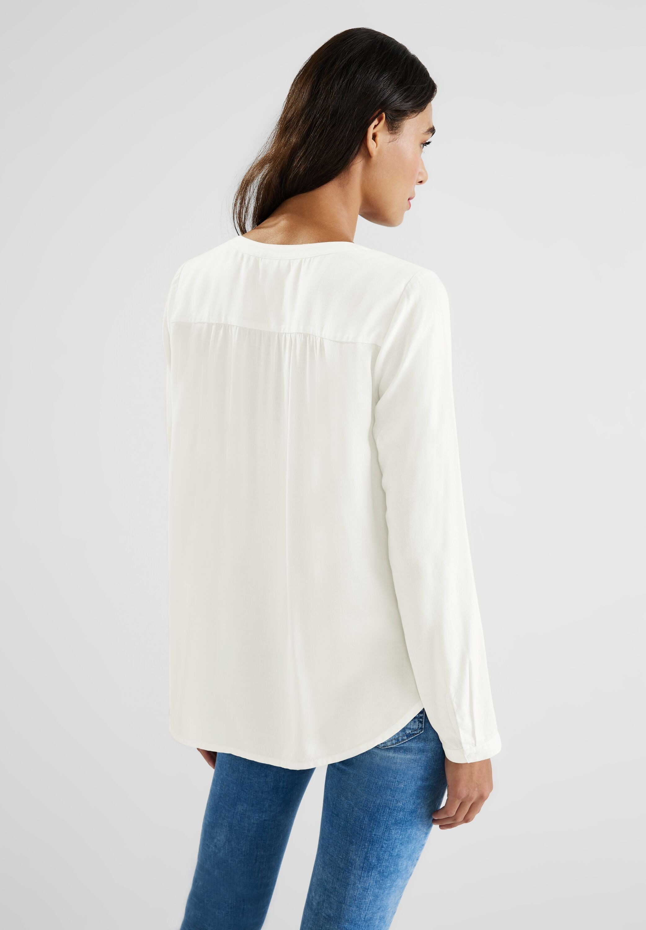 STREET ONE Shirtbluse »Style Bamika«, mit Seitenschlitzen