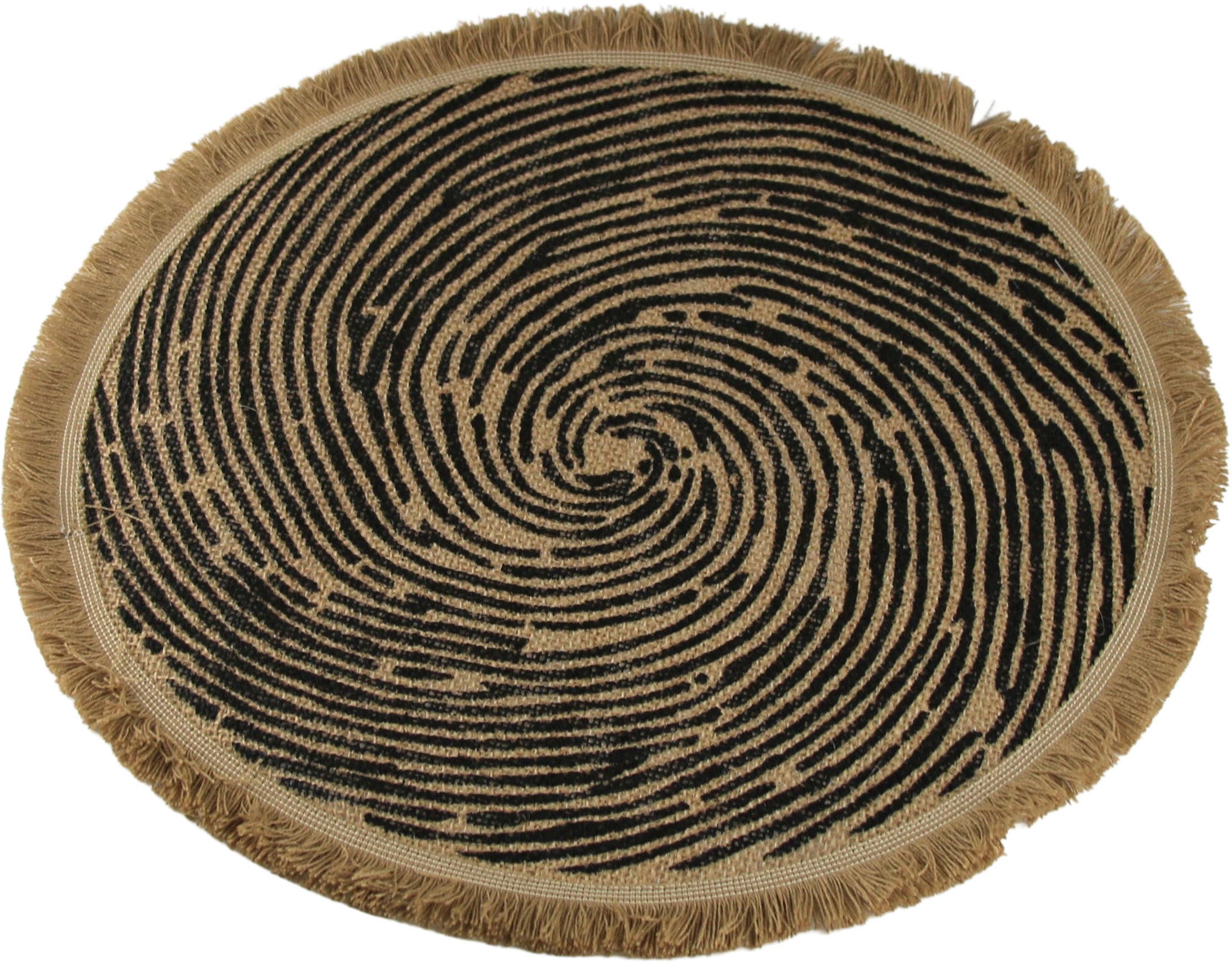 AM Design Platzset "Tischset mit Fransen" aus Jute, Ø 38 cm