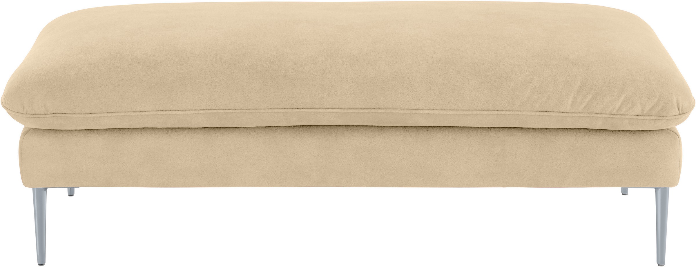 W.SCHILLIG Hocker »enjoy&MORE«, Füße silber matt, Breite 151 cm