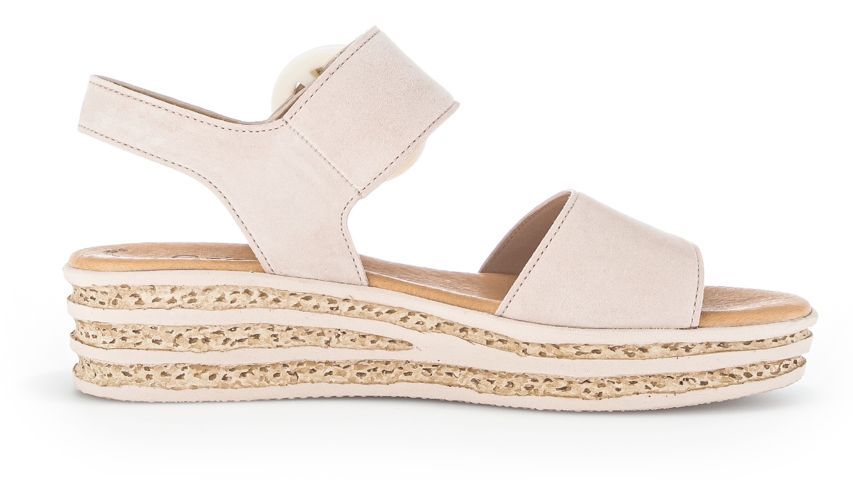 Gabor Keilsandalette, Plateau, Sommerschuh, Sandale mit trendigem Zierschnalle