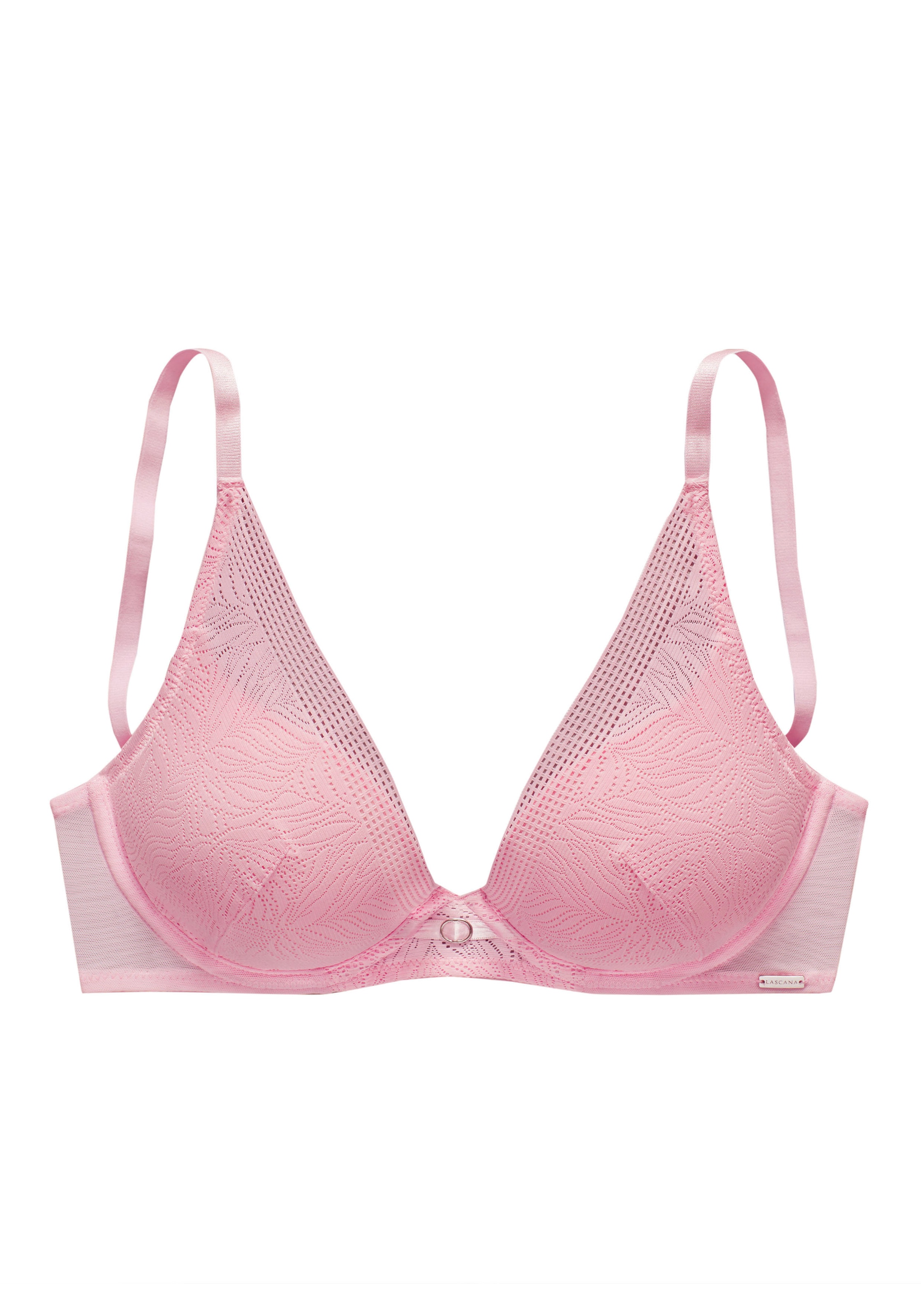 LASCANA Push-up-BH, mit extra flachen Kanten im High-Apex Design, Dessous