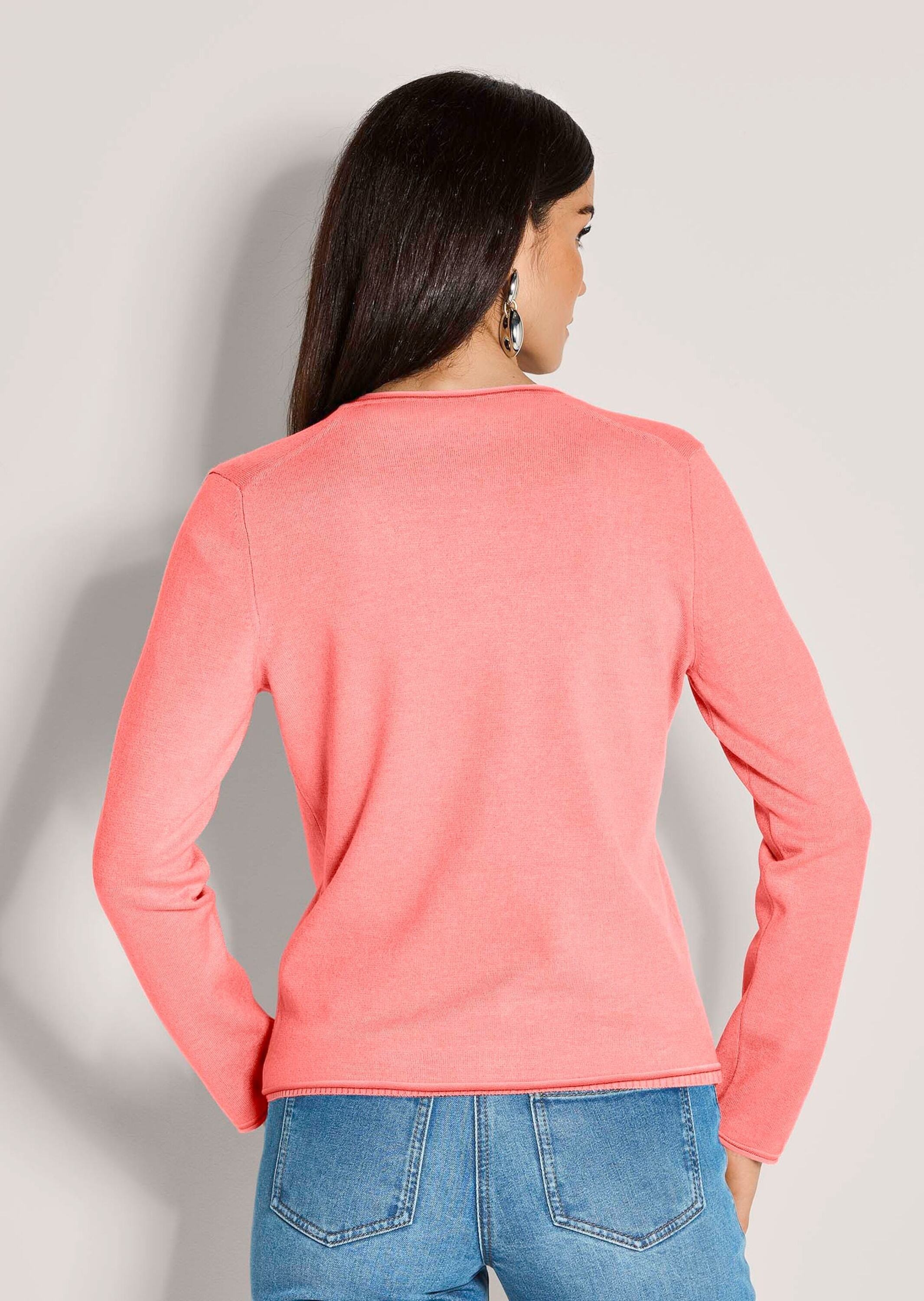MADELEINE 2-in-1-Strickjacke »Twinset Basic Strickjacke mit Halbarmpullover«