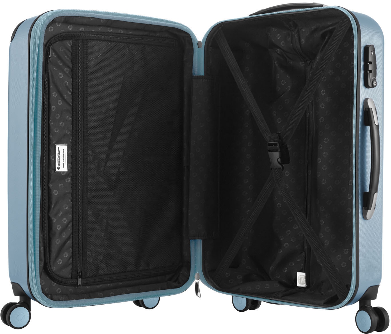 Hauptstadtkoffer Hartschalen-Trolley »Spree, 75 cm, blue«, Rollen bei 4 pool ♕