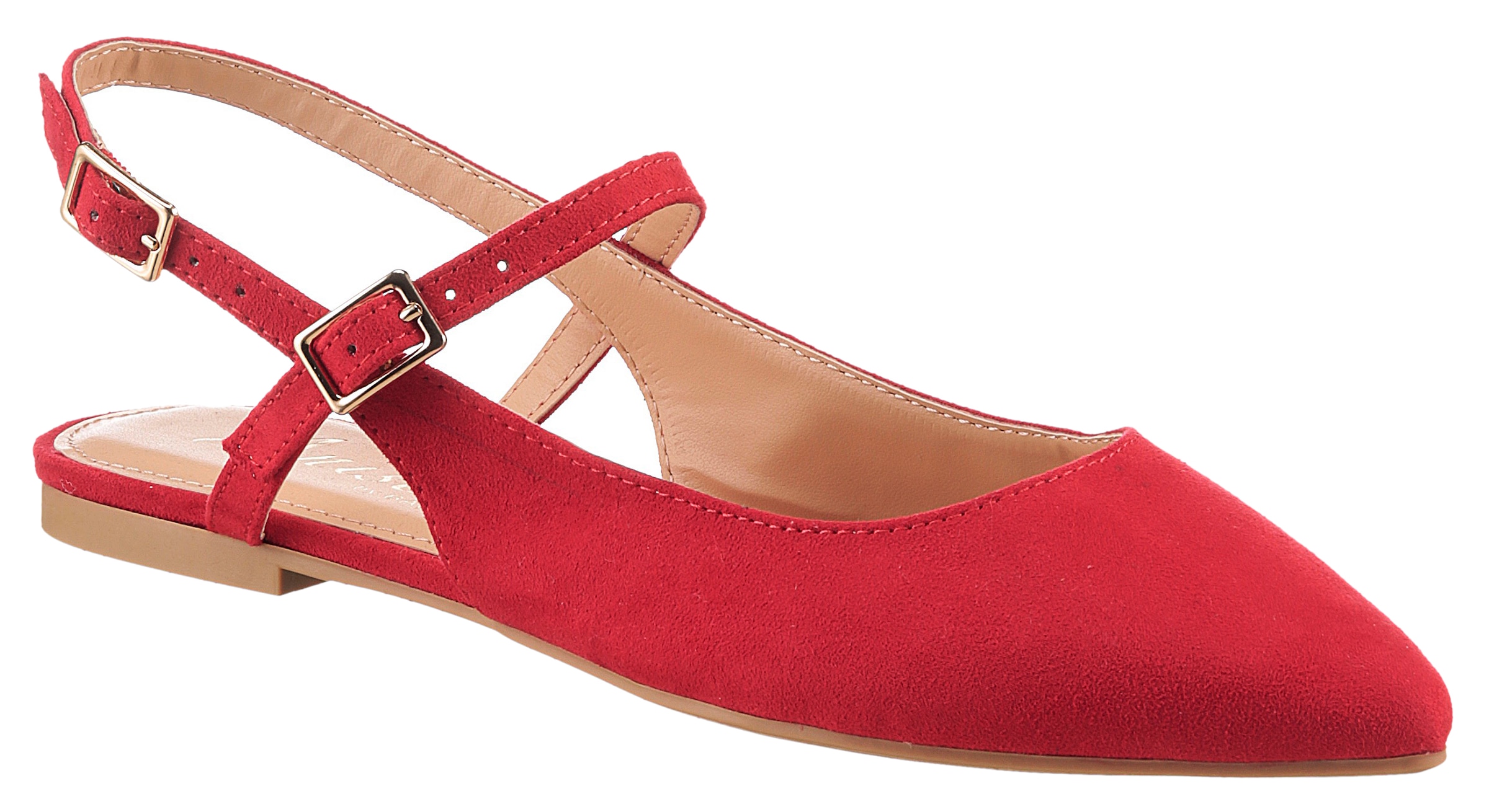 Aniston SHOES Slingpumps, Flat, Sommerschuh, Riemchensandale - neue KOLLEKTION