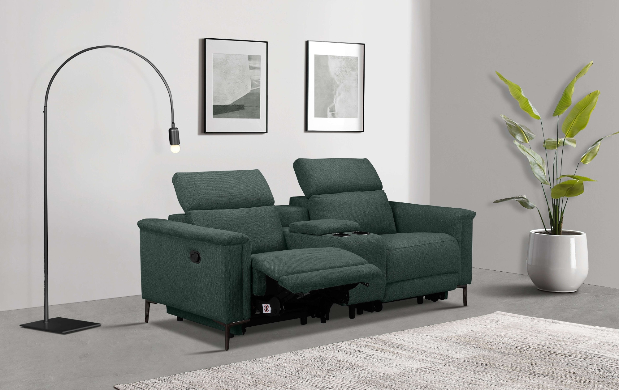 2-Sitzer »Lund, 2er-Kinosofa, TV-Sessel, Multimedia-Sofa,«, m. elektrischer o....