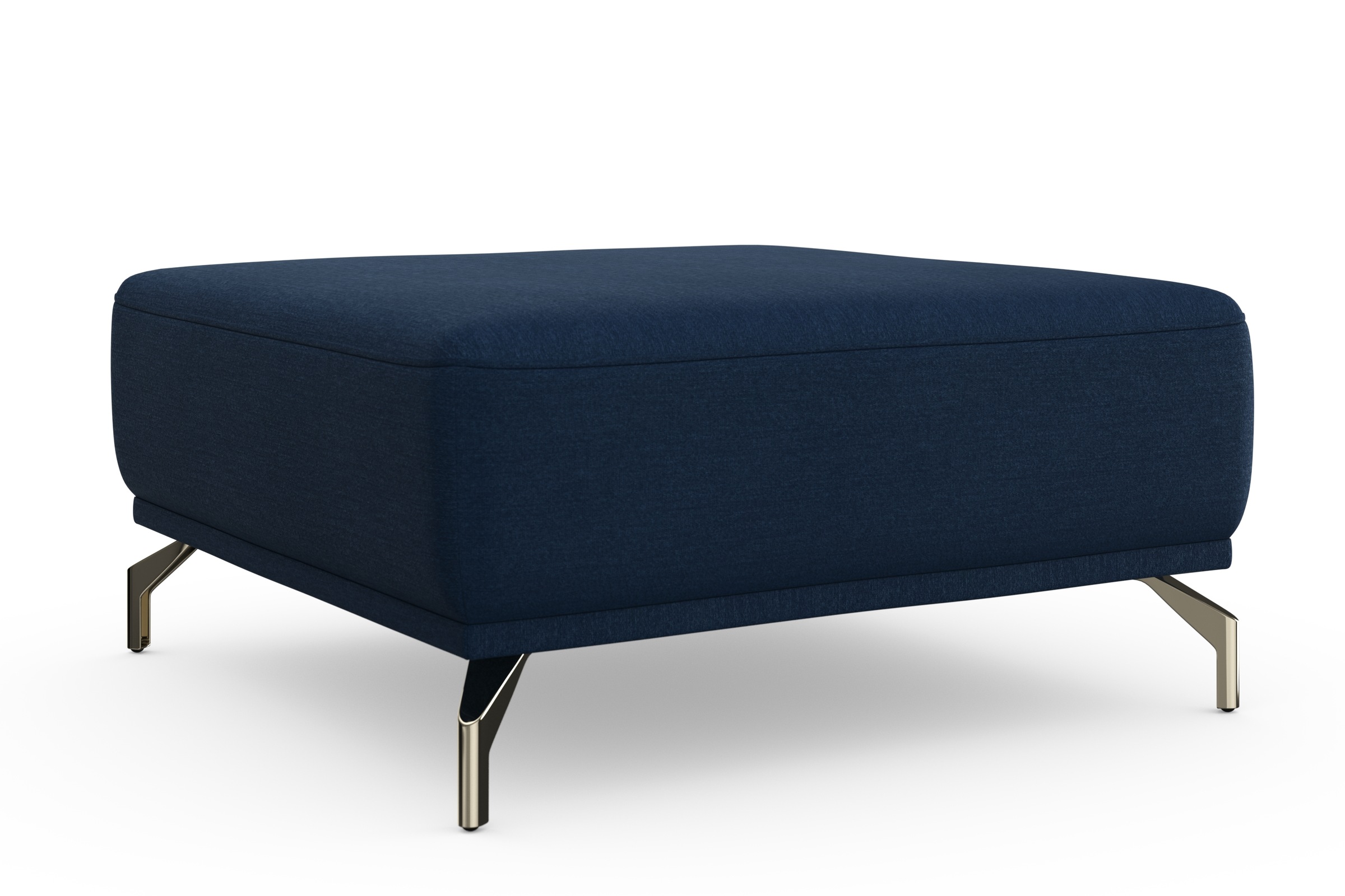 sit&more Hocker »Bailando«, mit Federkern und satinierten Nickelfüßen
