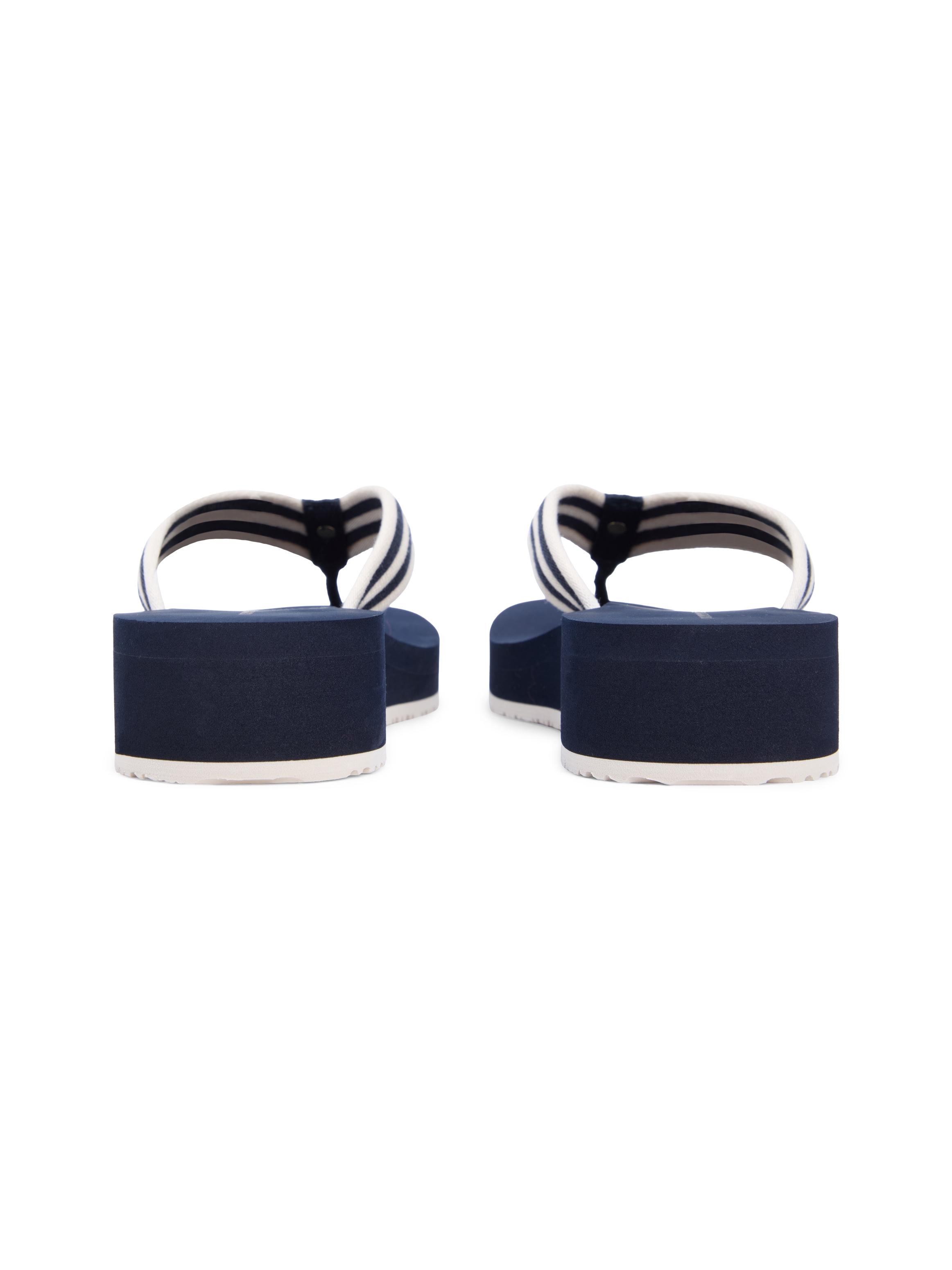Tommy Hilfiger Zehentrenner »TH STRIPE SUMMER SANDAL«  Sommerschuh, Dianette, Plateauschuh mit gestreifter Bandage