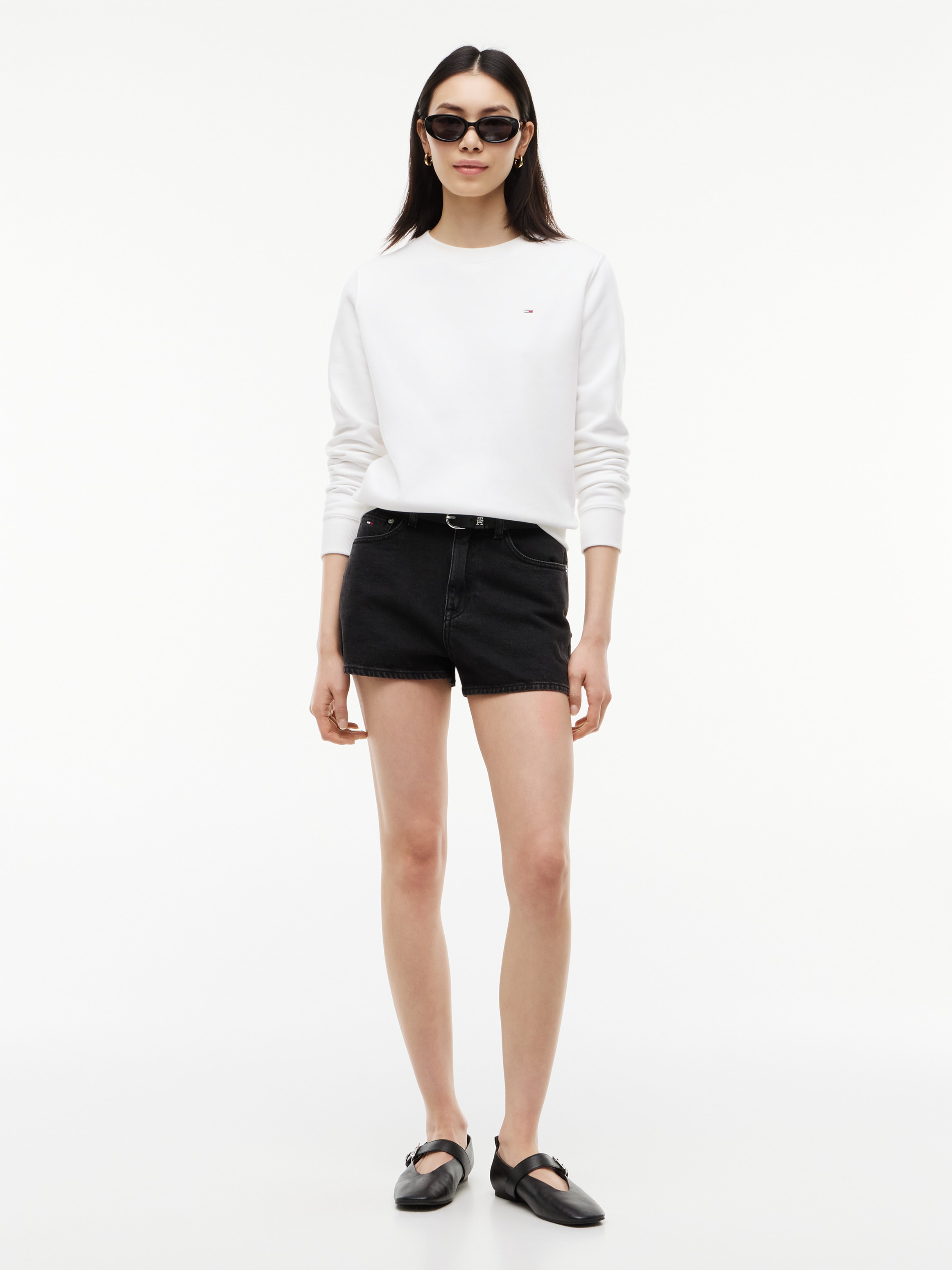 Tommy Jeans Sweatshirt »TJW REG S FLAG CREW«, mit Logostickerei, Regular Fit
