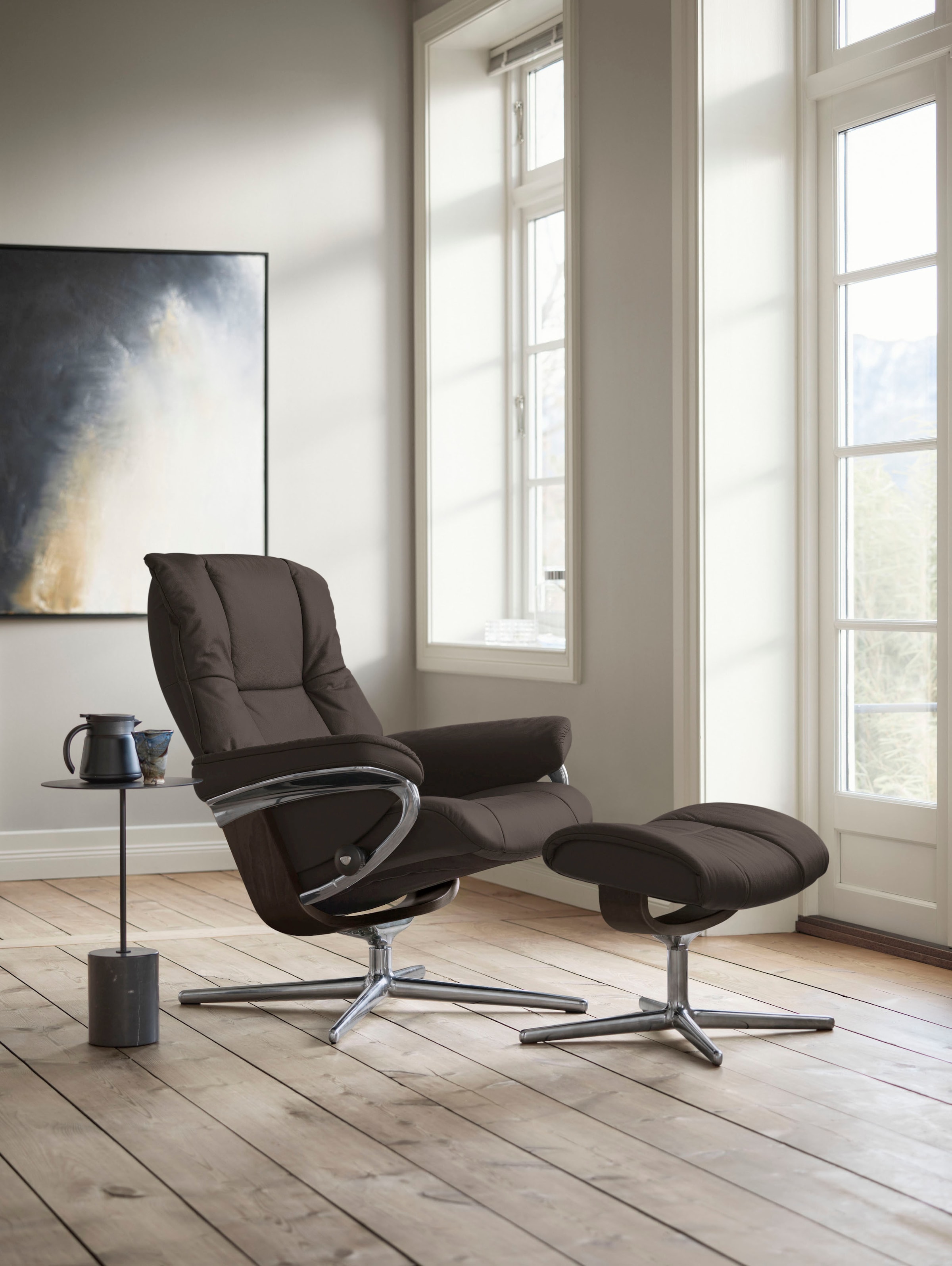 Stressless® Relaxsessel »Mayfair« mit Cross Base, Größe S, M & L, Holzakzent Wenge