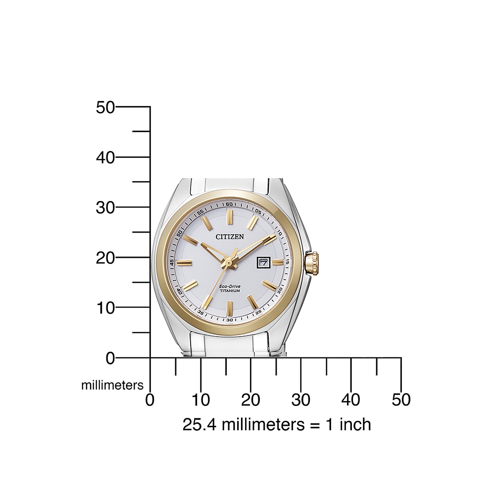 Citizen Titanuhr »Super Titanium« Armbanduhr, Damenuhr, Solar, Titanarmband, Saphirglas
