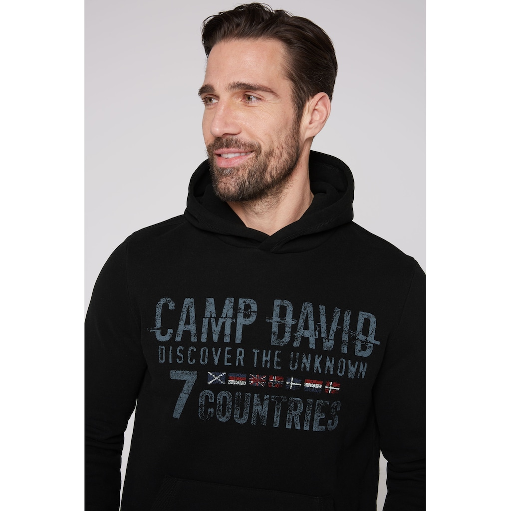 CAMP DAVID Kapuzensweatshirt, mit Frontprint
