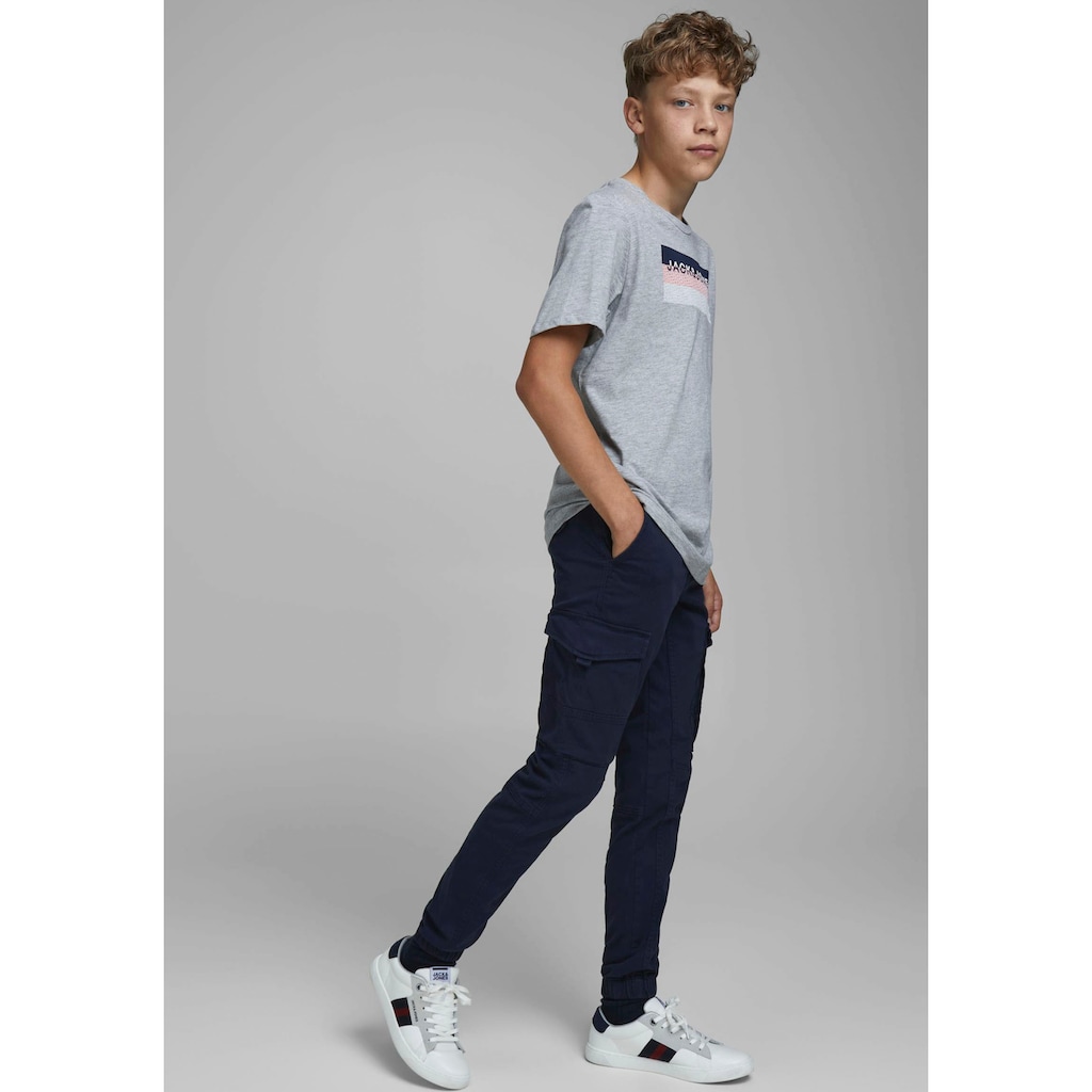 Jack & Jones Junior Cargohose »JPSTPAUL JJFLAKE AKM 542 NAVY NOOS JNR«