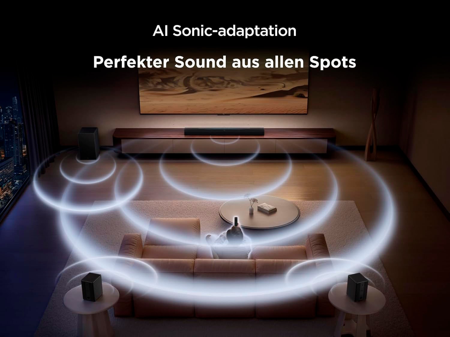 TCL Soundbar »Q85H Pro« 7.1.4 (Bluetooth | WLAN (WiFi) Bassregelung | Lautstärkeregelung | Pairing 860 W)