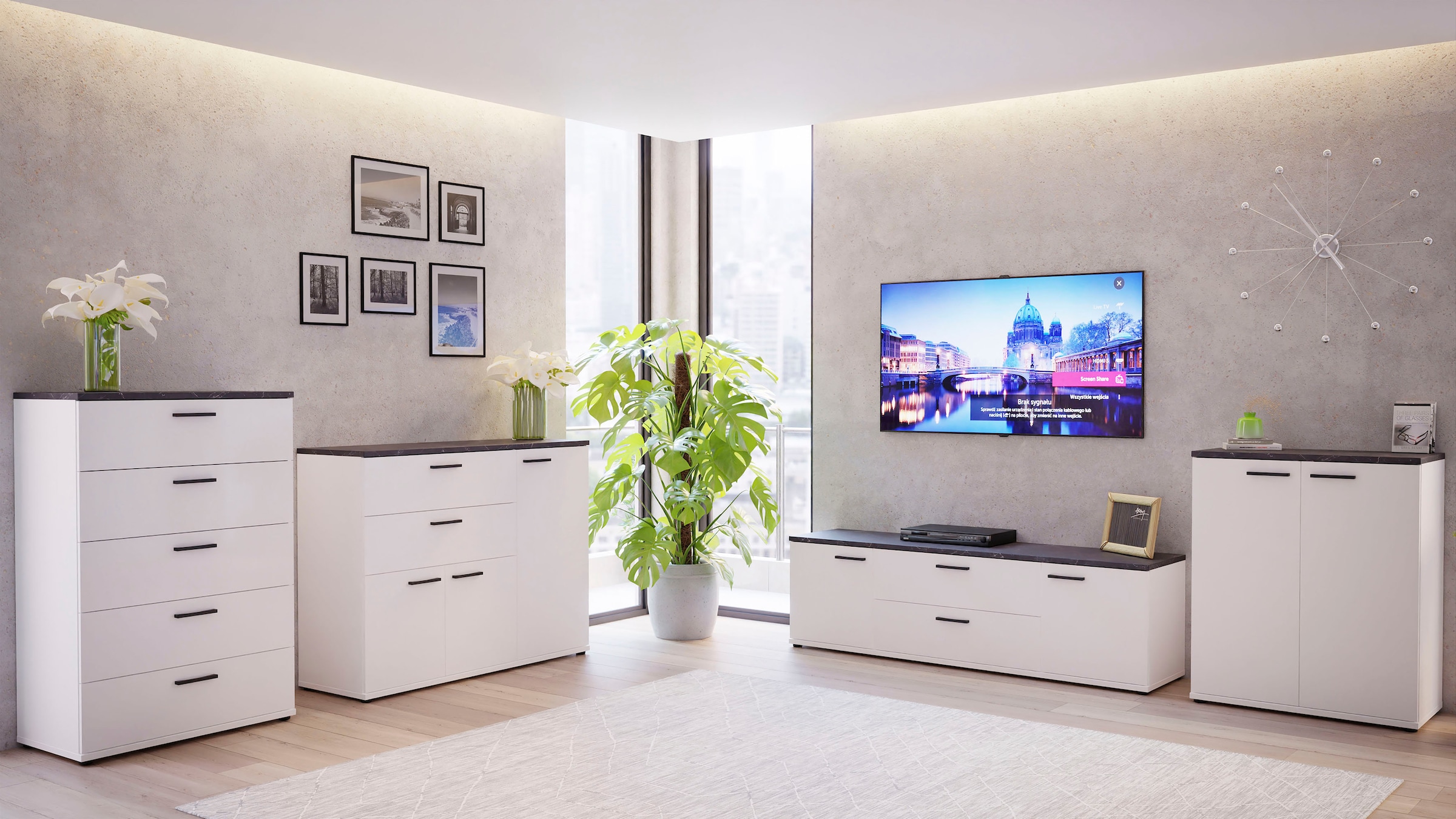FORTE Highboard »Forte Saltwater«, Breite ca. 125 cm