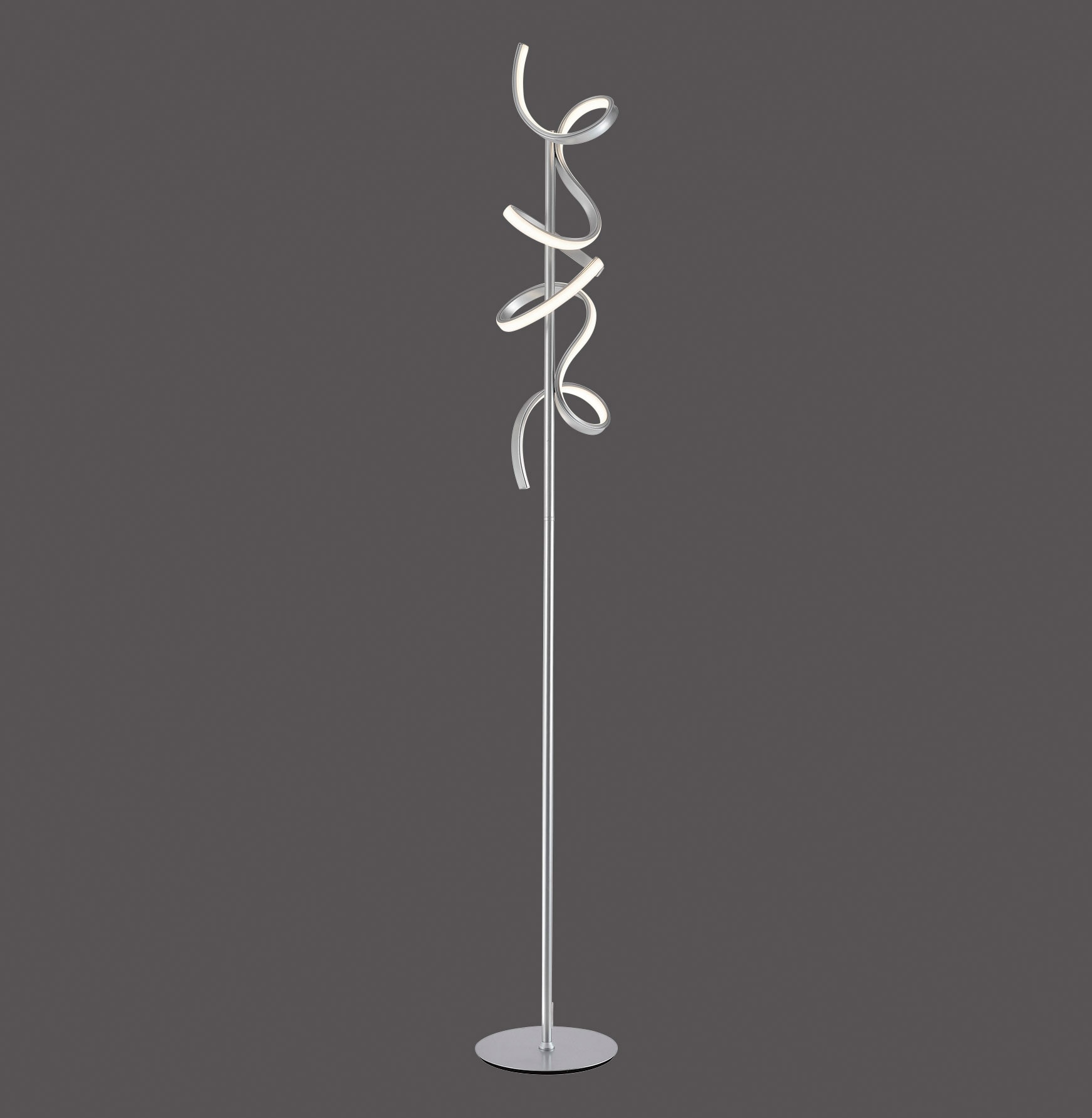 JUST LIGHT LED Stehlampe »CURLS«, 2 flammig, Leuchtmittel LED-Board | LED fest integriert
