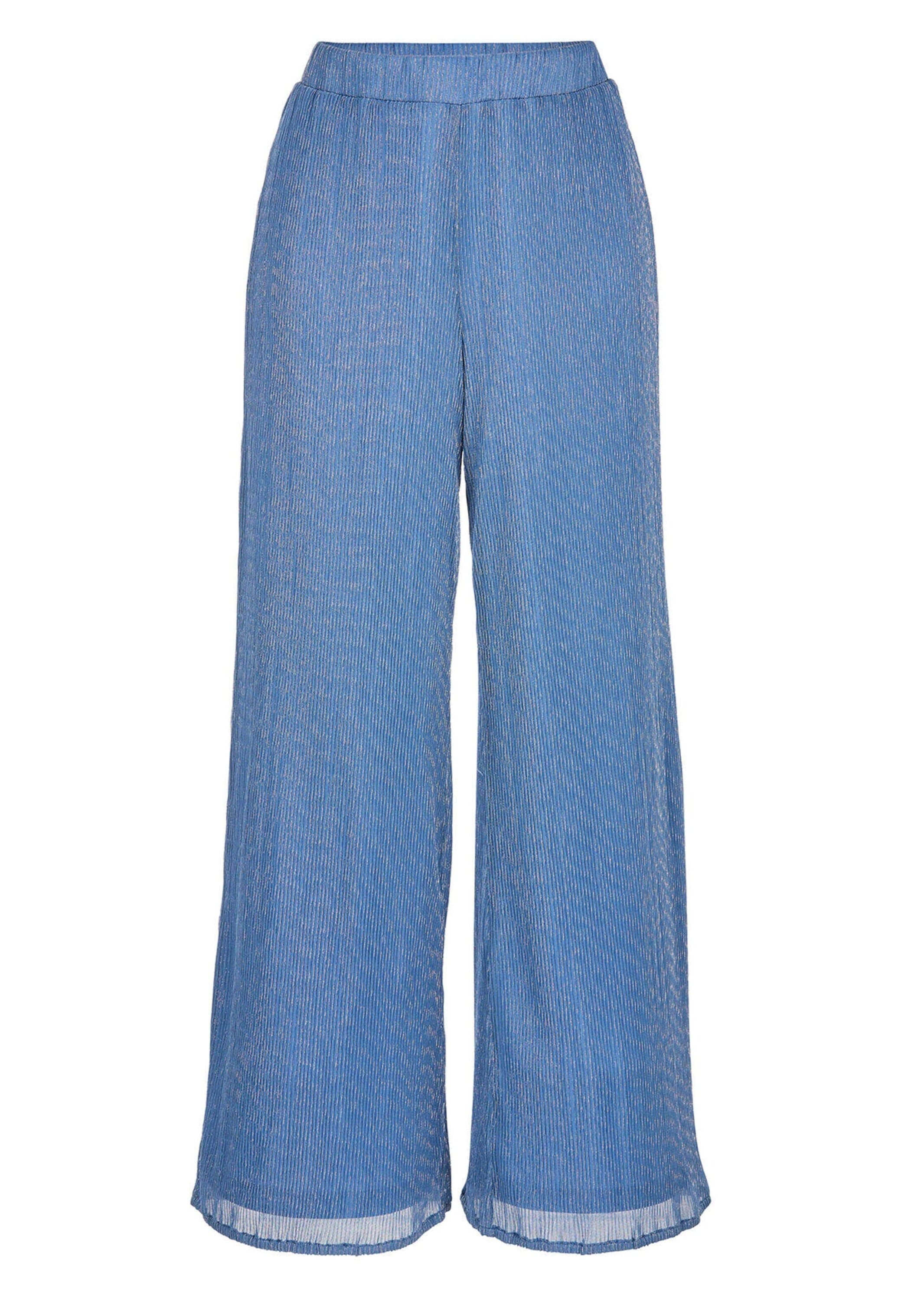 GOLDNER Schlupfhose »Kurzgröße Palazzo-Hose VERA aus Glanz-Plissee«