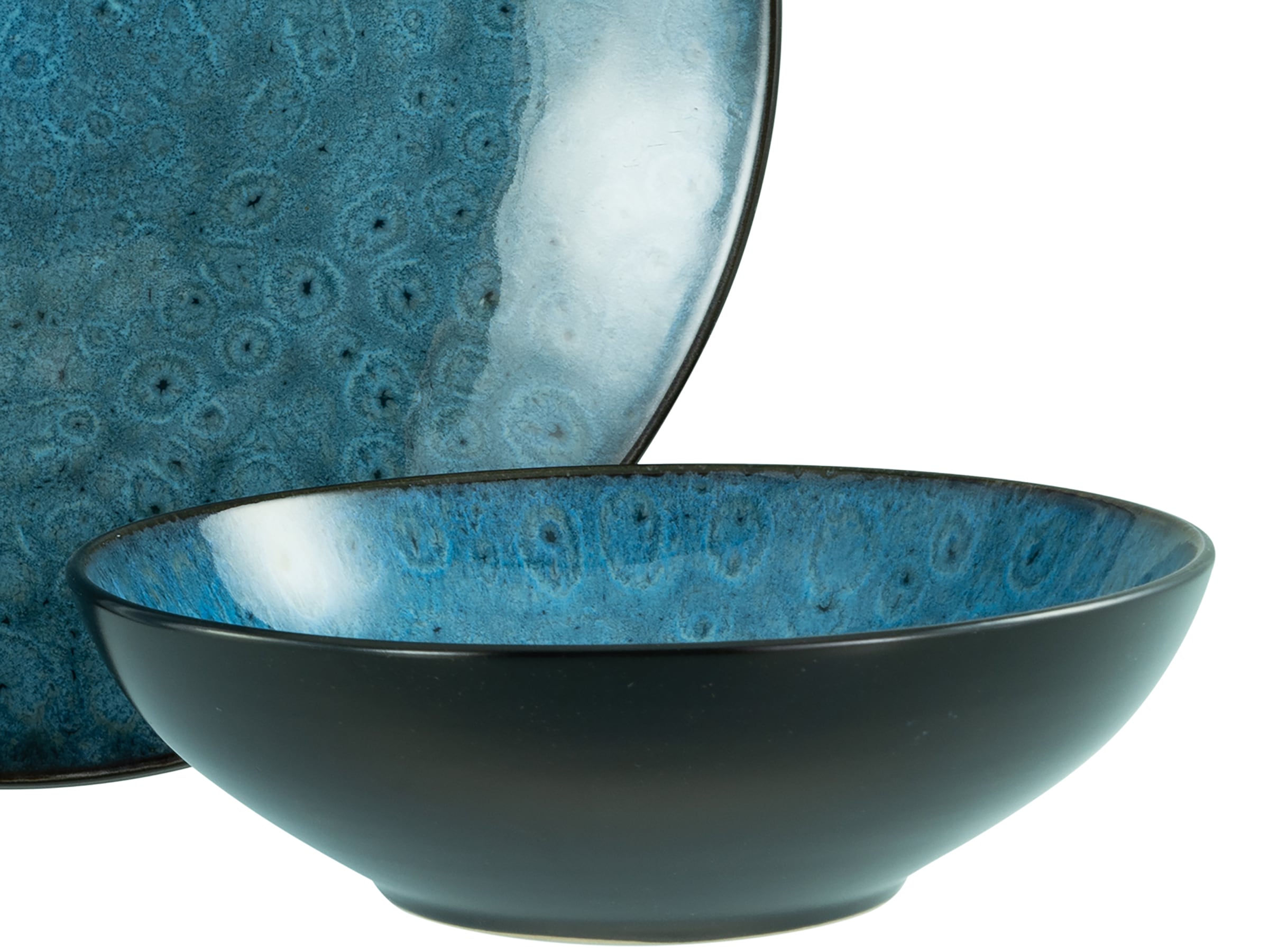 CreaTable Teller-Set »Capri, Teller Set 18-tlg« Reaktivglasur
