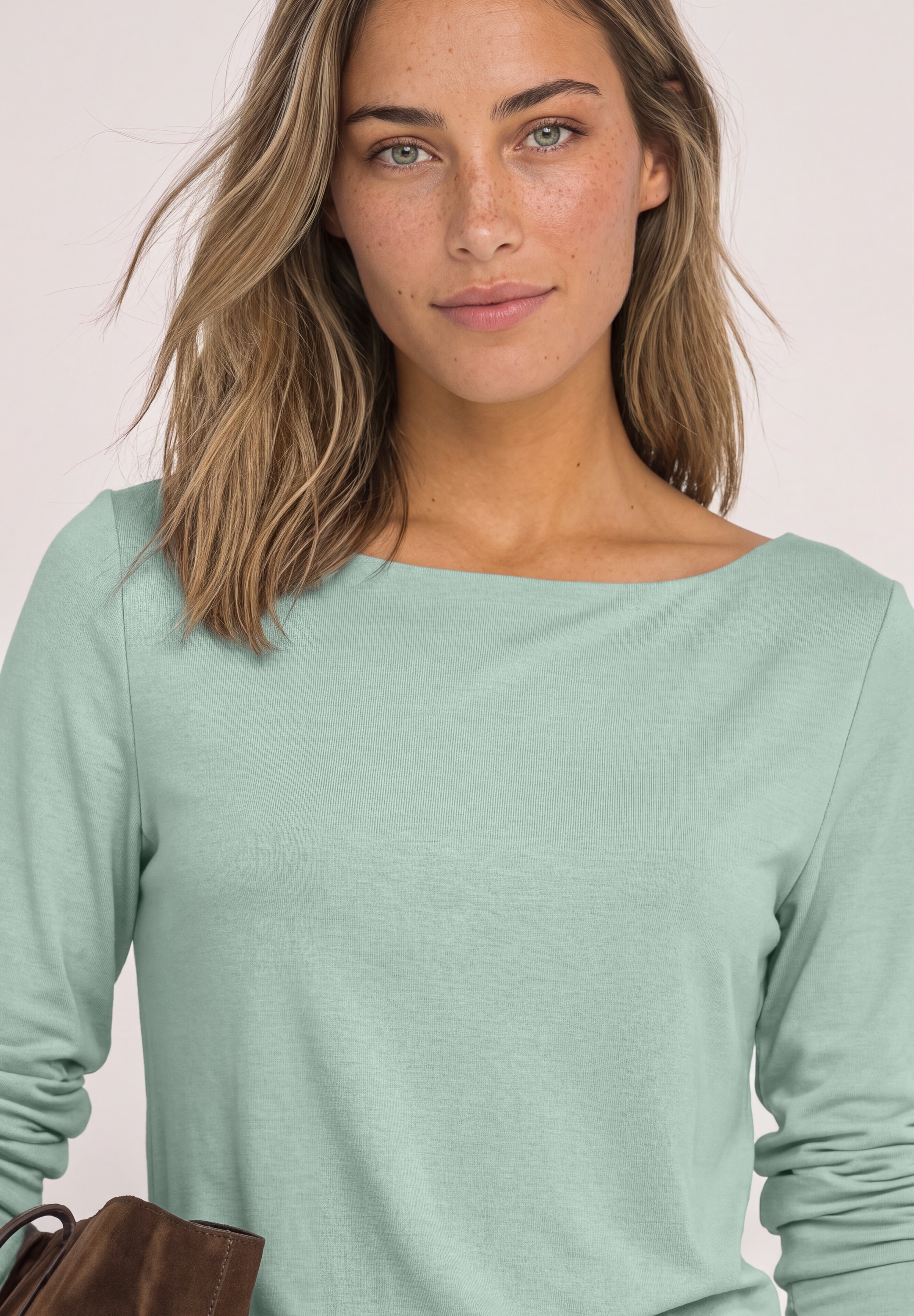 STREET ONE Langarmshirt »Style Lanea« Shirt mit U-Boot-Ausschnitt