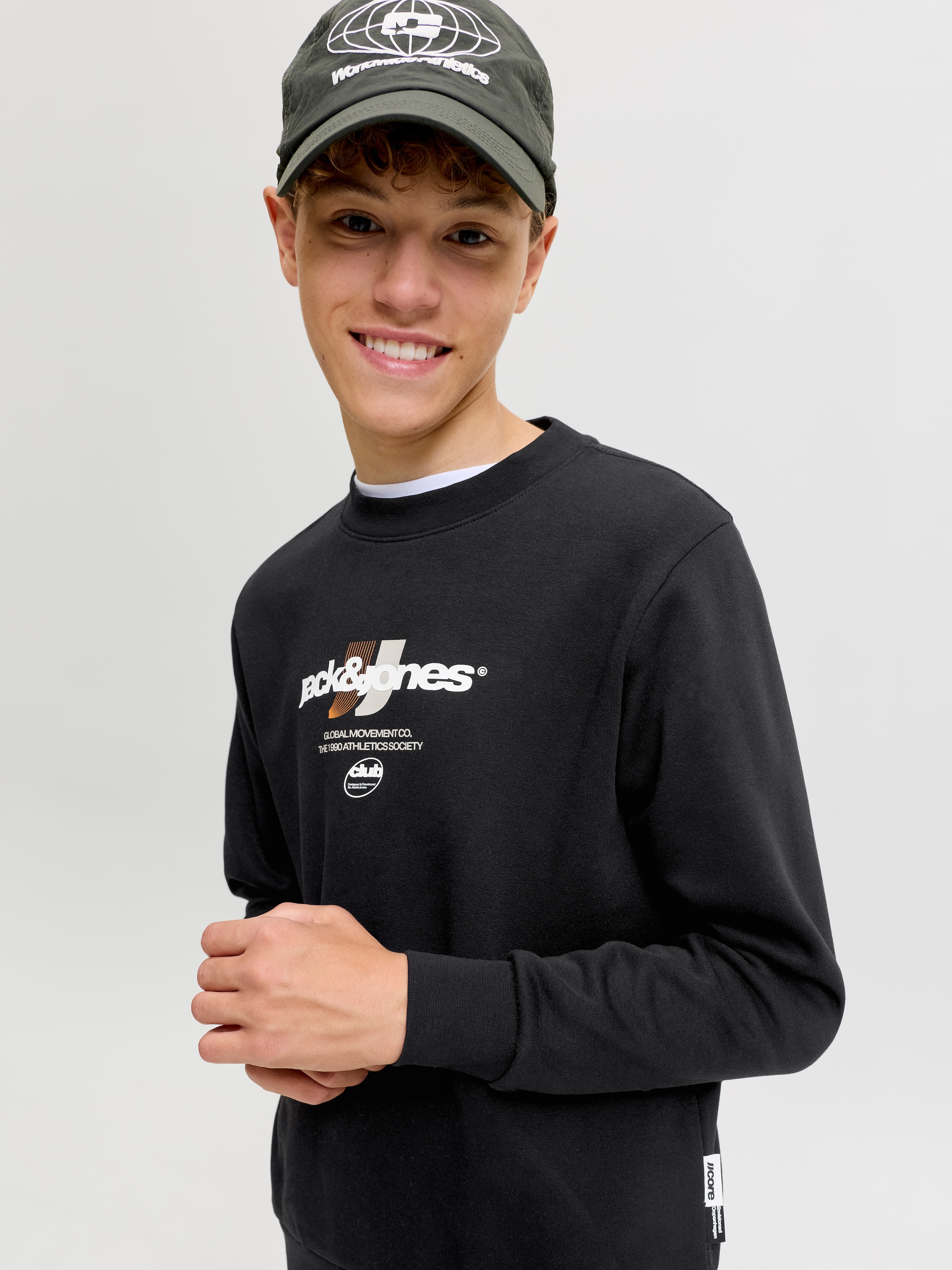 Jack & Jones Junior Sweatshirt »JCOCLUB BRANDING SWEAT CREW NECK JNR«, Baumwollmischung, relaxed fit
