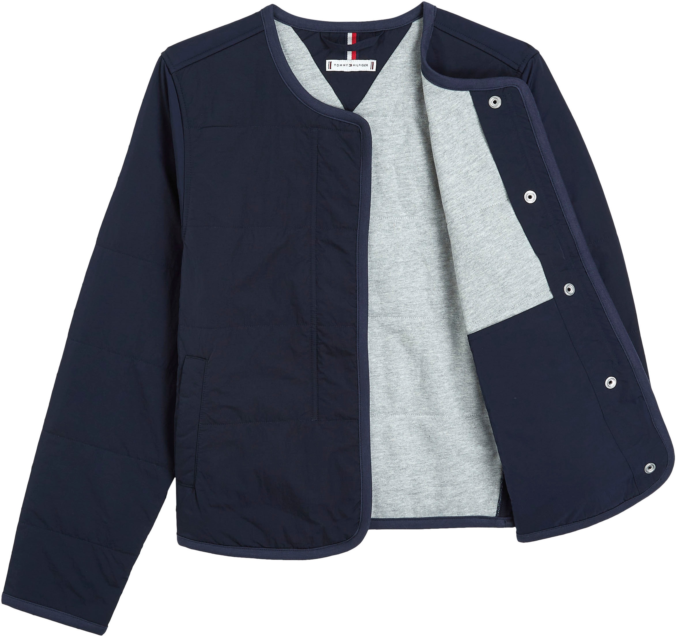 Tommy Hilfiger Steppjacke »JERSEY LINED JACKET«, mit Tommy Jeans Logo-Flag