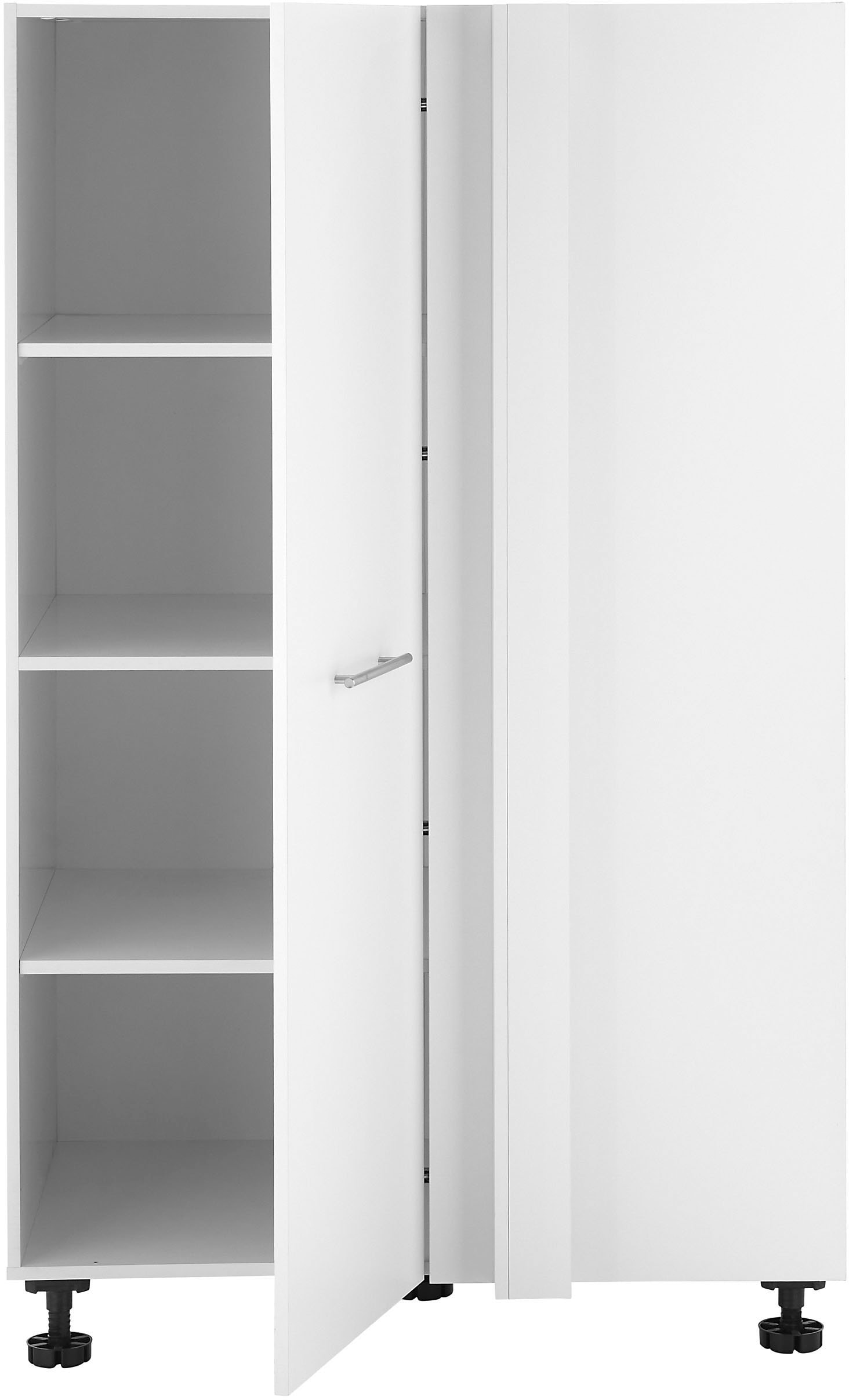 Laundreezy Eckschrank »Laundreezy, Eckschrank BxHxT 100x162x68 cm« 1 Stk. tlg. Breite 100cm, Tür L/R montierbar, Softclose-Funktion