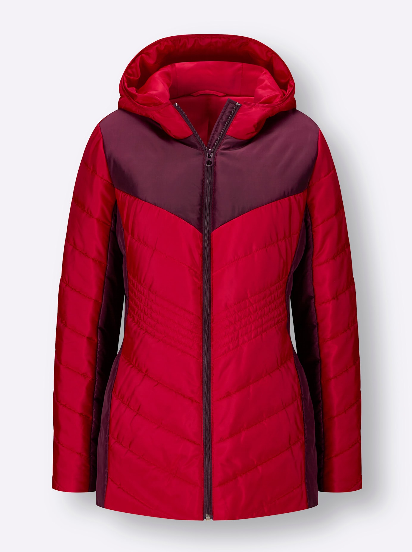 Classic Basics Steppjacke, mit Kapuze
