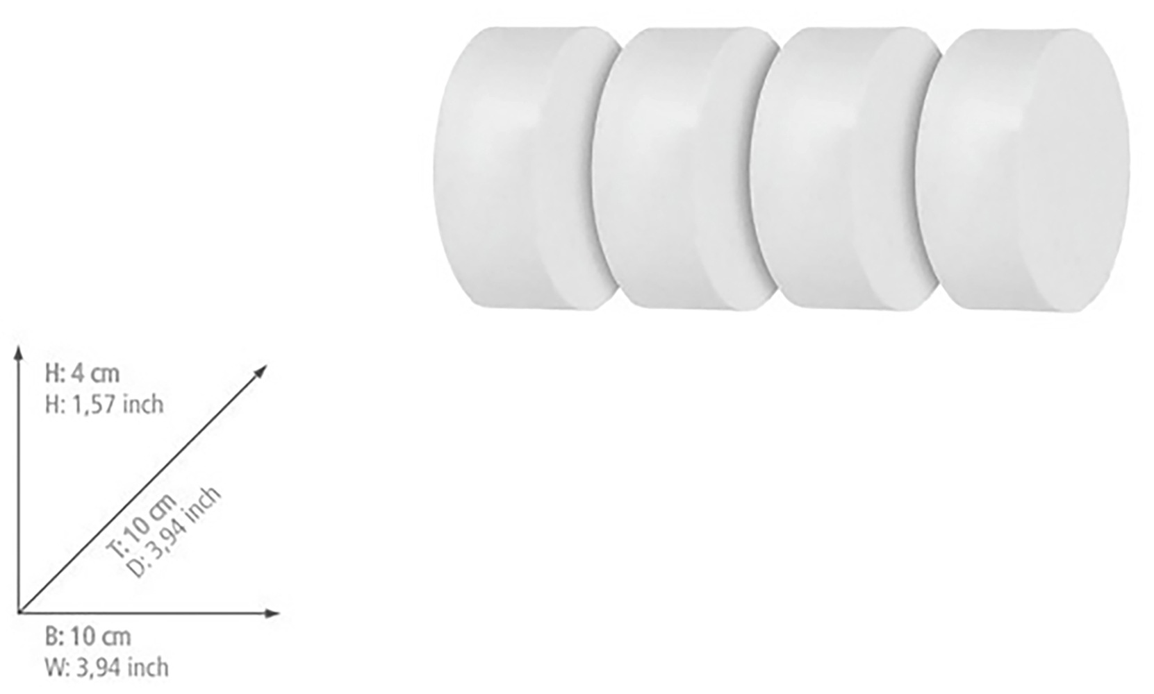 WENKO Raumentfeuchter-Nachfüllpack »Modell Prisma« 4 Stk. tlg. reduziert Luftfeuchtigkeit ohne Strom, für Räume bis 40 m³