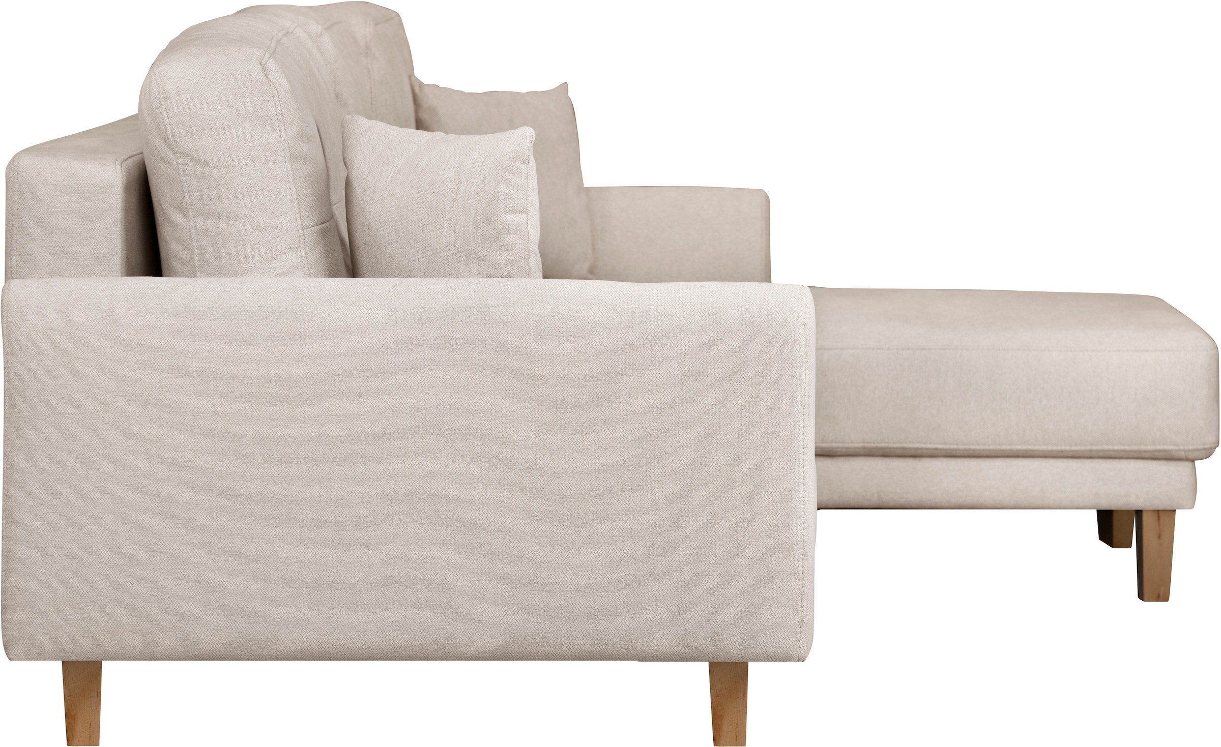 Home affaire Ecksofa »TRIPLO optionale Schlafsofa mit Bettkasten, Maße B/T/H: 234/164/89 cm«, L-Form wahlweise mit Bettfunktion - Liegefläche 132x210 cm
