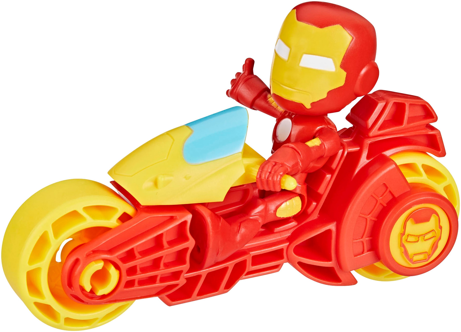 Hasbro Actionfigur »Marvel Spidey and His Amazing Friends, Iron Man & Motorrad«