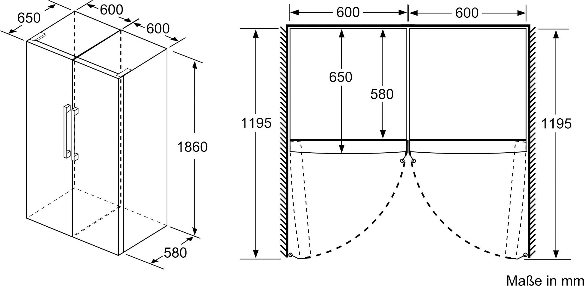 SIEMENS Kühlschrank iQ300 »KS36VVWEP« 186 cm hoch 60 cm breit hyperFresh Schublade, Flaschenregal, superKühlen, LED-Licht