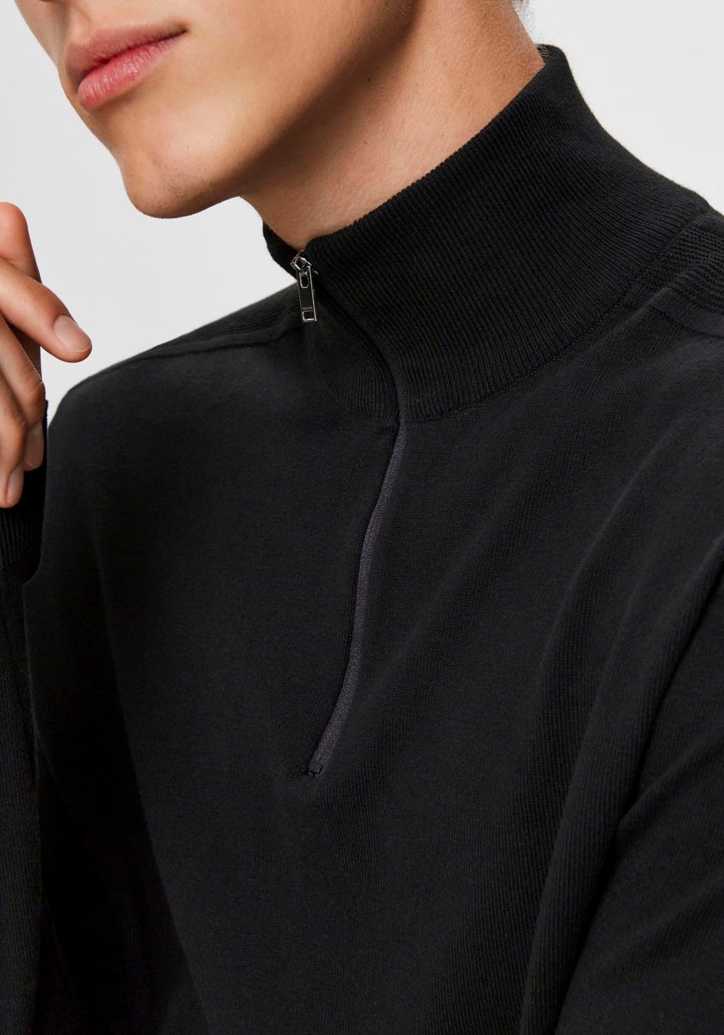 SELECTED HOMME Troyer »SLHBERG HALF ZIP CARDIGAN NOOS«