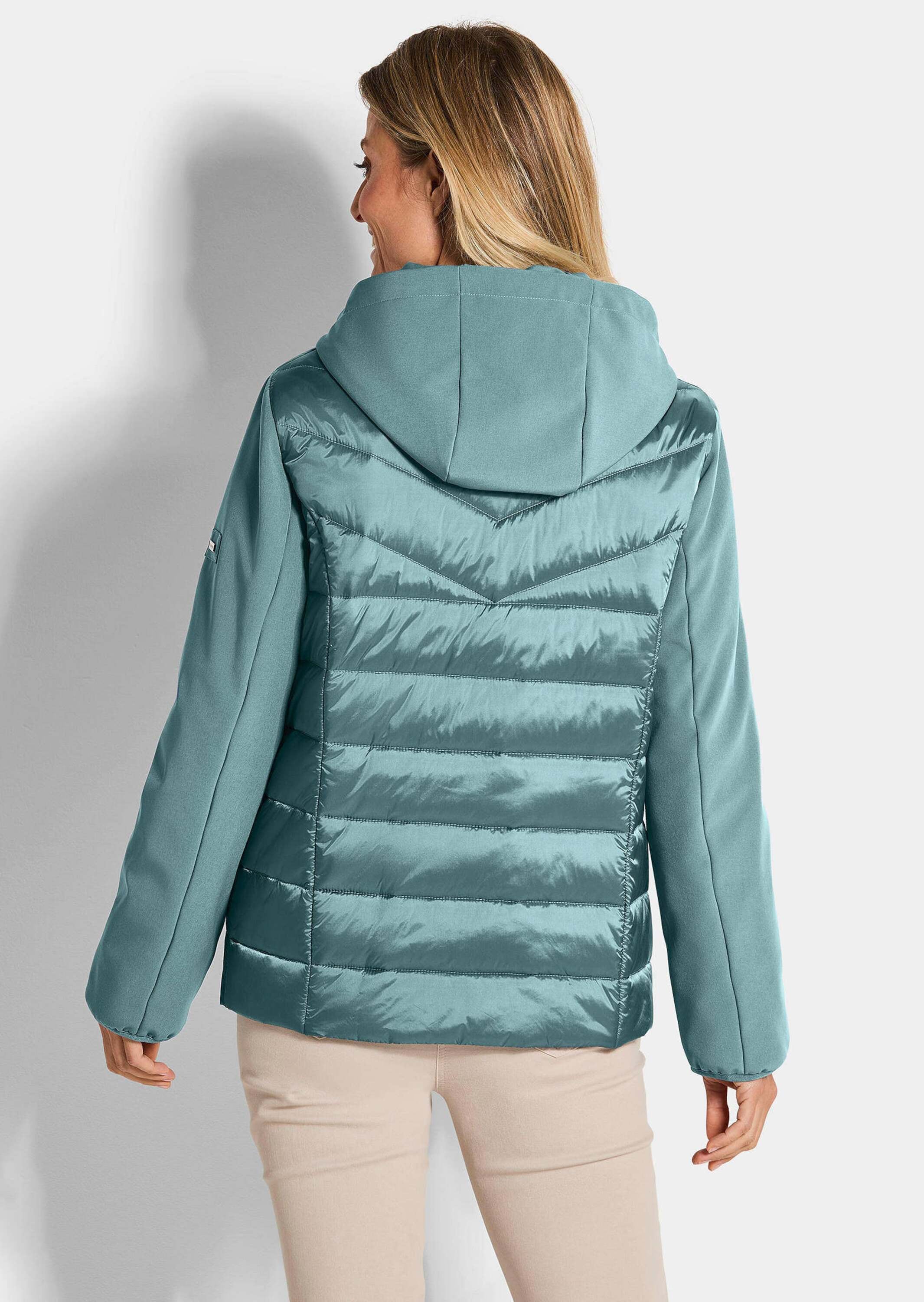 GOLDNER Kurzjacke »Kurzgröße Steppjacke mit Ärmeln aus Softshell«