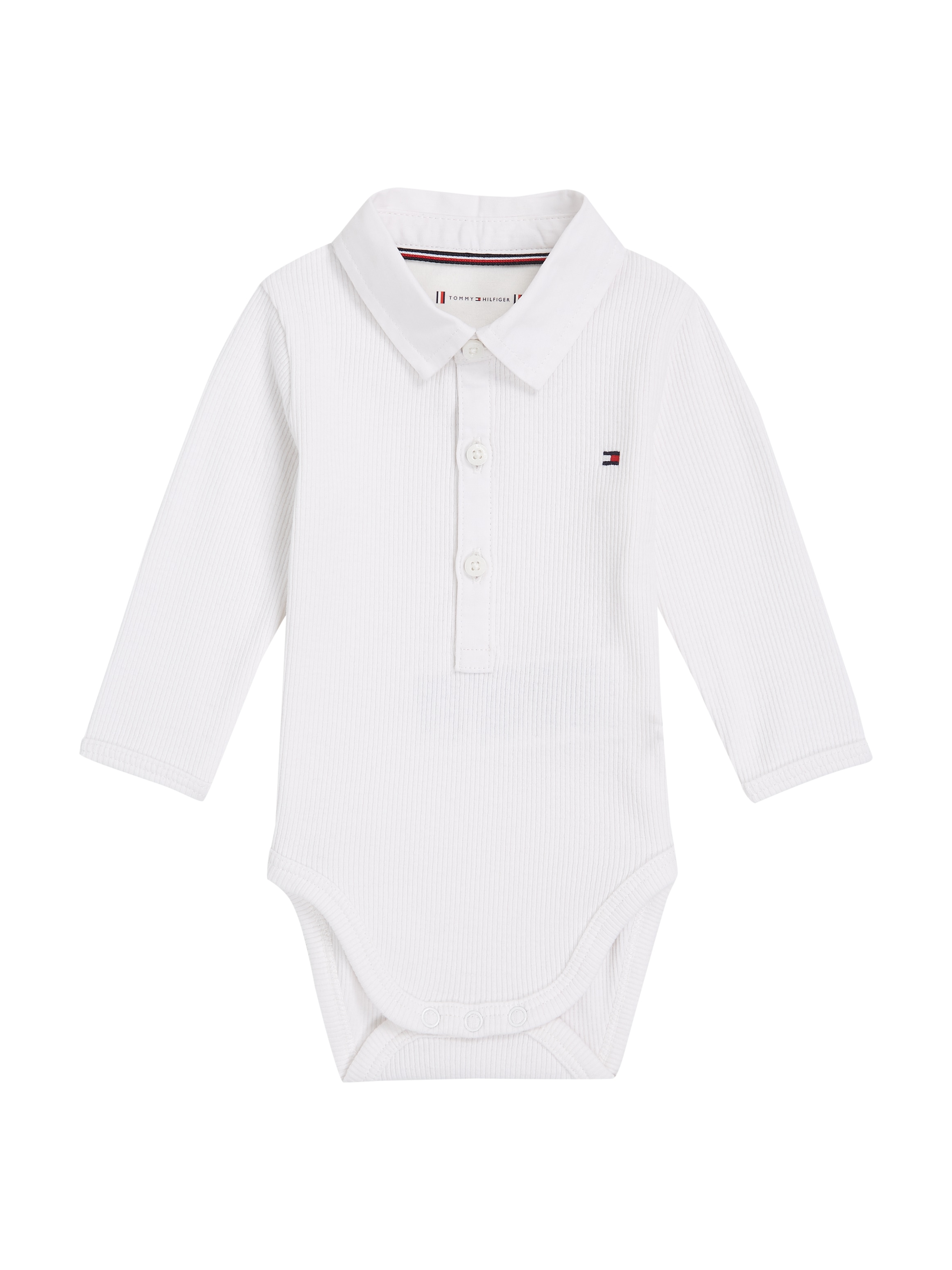 Tommy Hilfiger Langarmbody, mit Knöpfen, mit Logostickerei