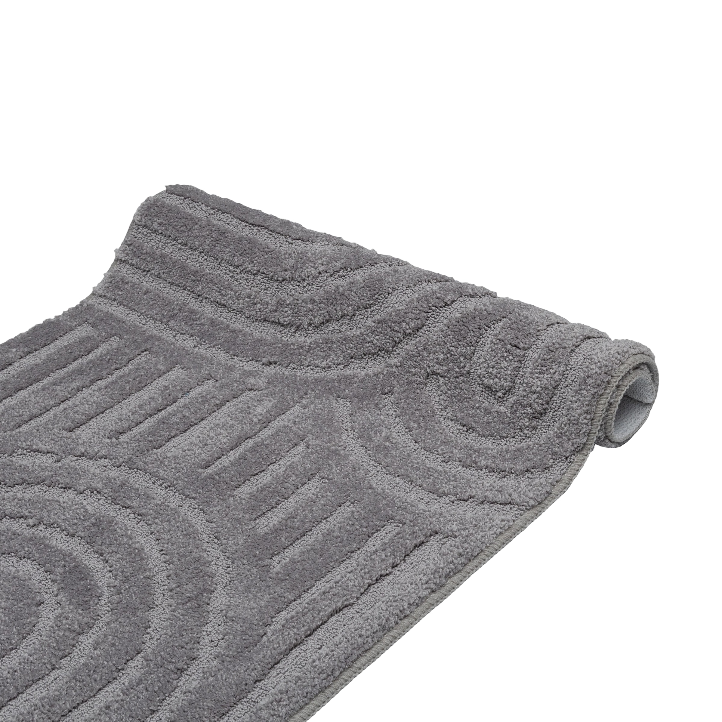 OTTO home »Zen, Badvorleger, Badezimmer Teppich, Duschvorleger« Höhe 10 mm rutschhemmend beschichtet fußbodenheizungsgeeignet | schnell trocknend Uni Farben, Hoch-Tief-Effekt, modernes Muster, Zen