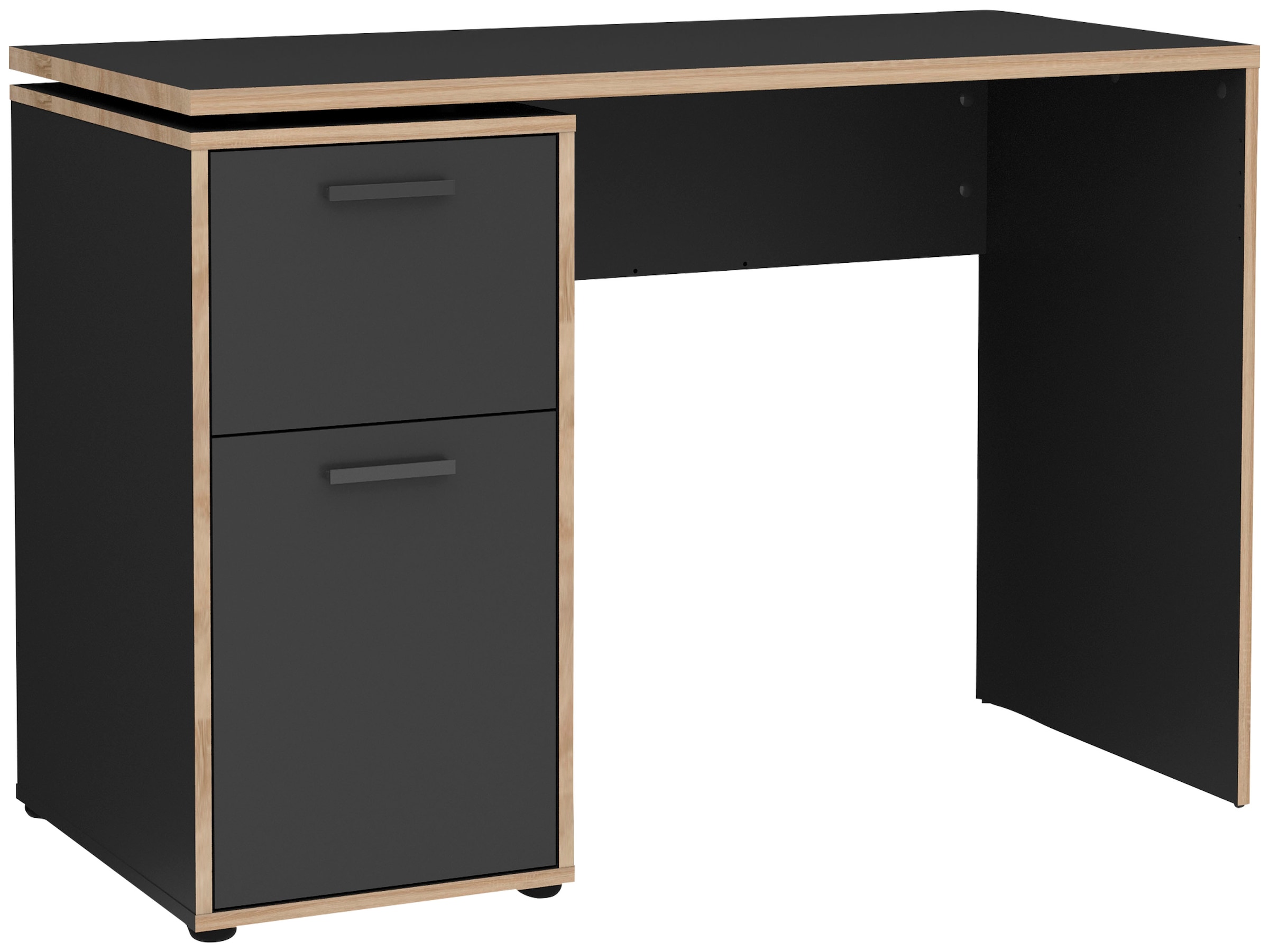 Fmd Schreibtisch "Elias 10", grau (anthrazit, anthrazit, anthrazit), B/H/T: 110,5cm x 75,2cm x 50,2cm
