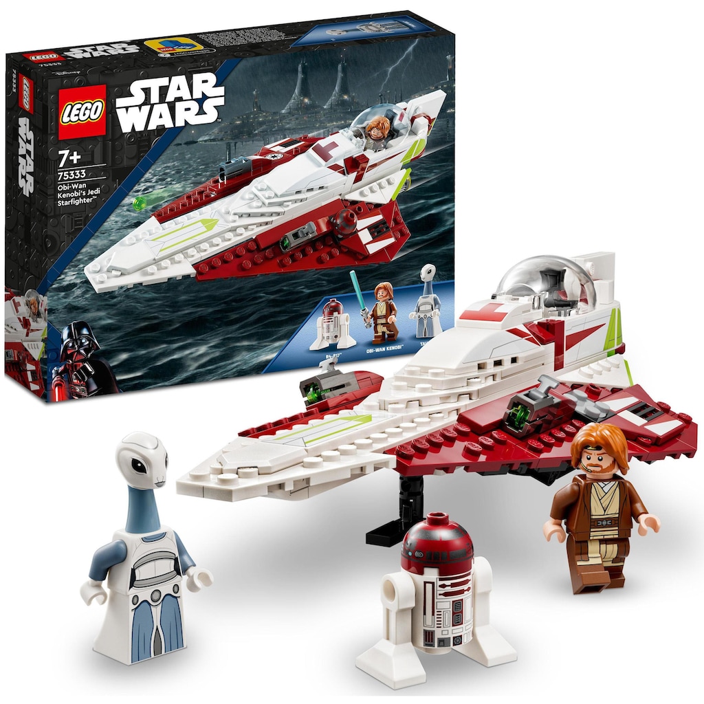 LEGO® Konstruktionsspielsteine »Obi-Wan Kenobis Jedi Starfighter™ (75333), LEGO® Star Wars™«, (282 St.)