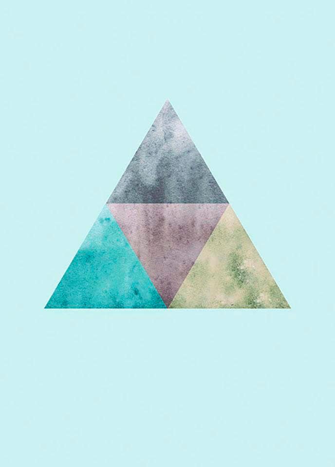 kaufen »Triangles Blue«, St.), Poster 3 online XXL Top Schlafzimmer, Formen-Kunst, (1 Wohnzimmer mit Komar Kinderzimmer, Jahren Garantie |