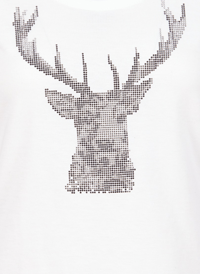 Trigema T-Shirt »TRIGEMA T-Shirt Glitzer-Hirsch«