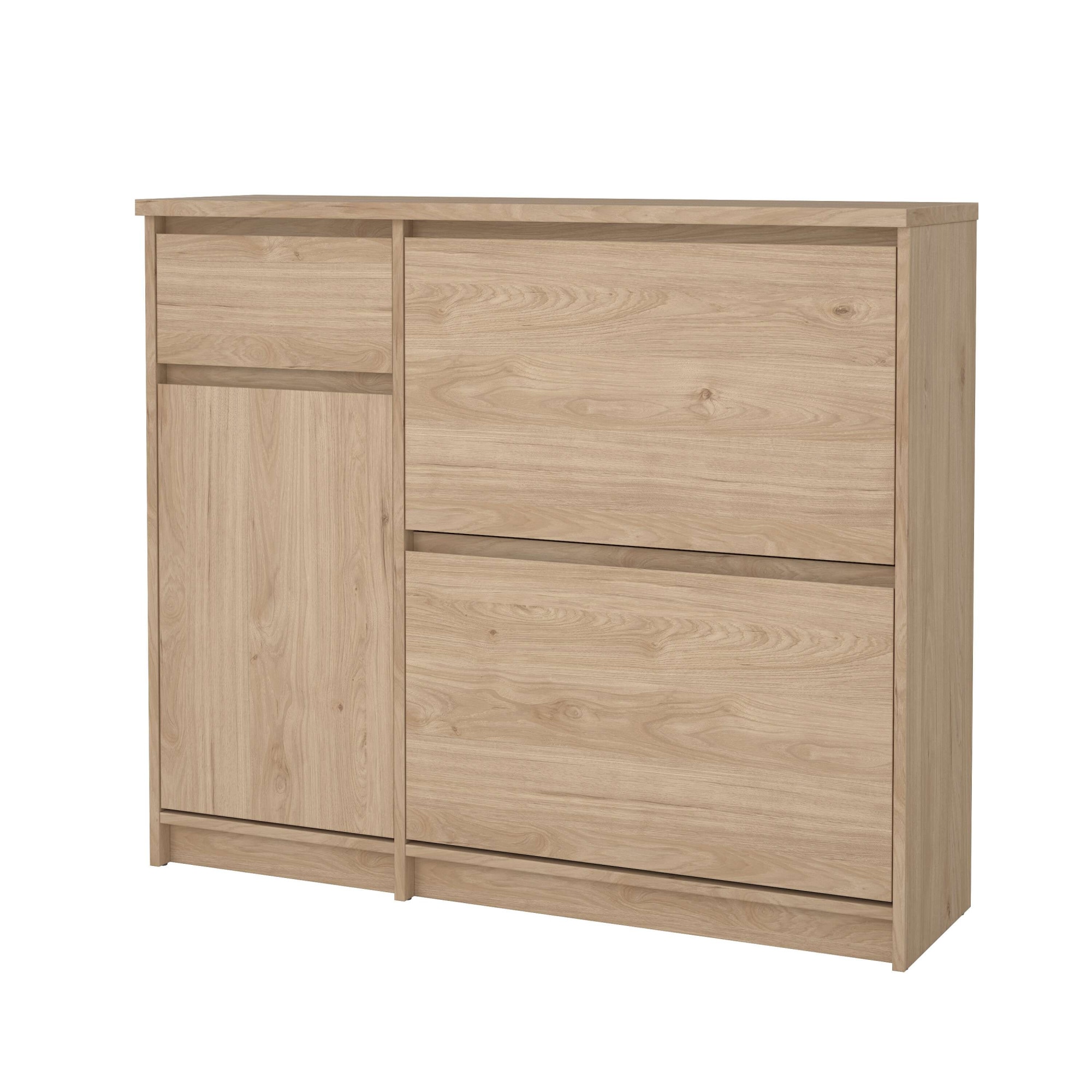 INOSIGN Schuhschrank »Naia Schuhaufbewahrung, Schuhkommode, Schuhregal, Modernes Design«, mit 2 Klappen und 1 Tür und 1 Schublade, Praktisch, Breite 109 cm