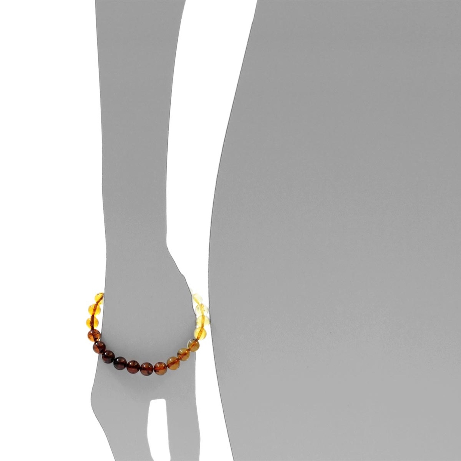 OSTSEE-SCHMUCK Armband »- Kugel 8 mm - Bernstein -,«