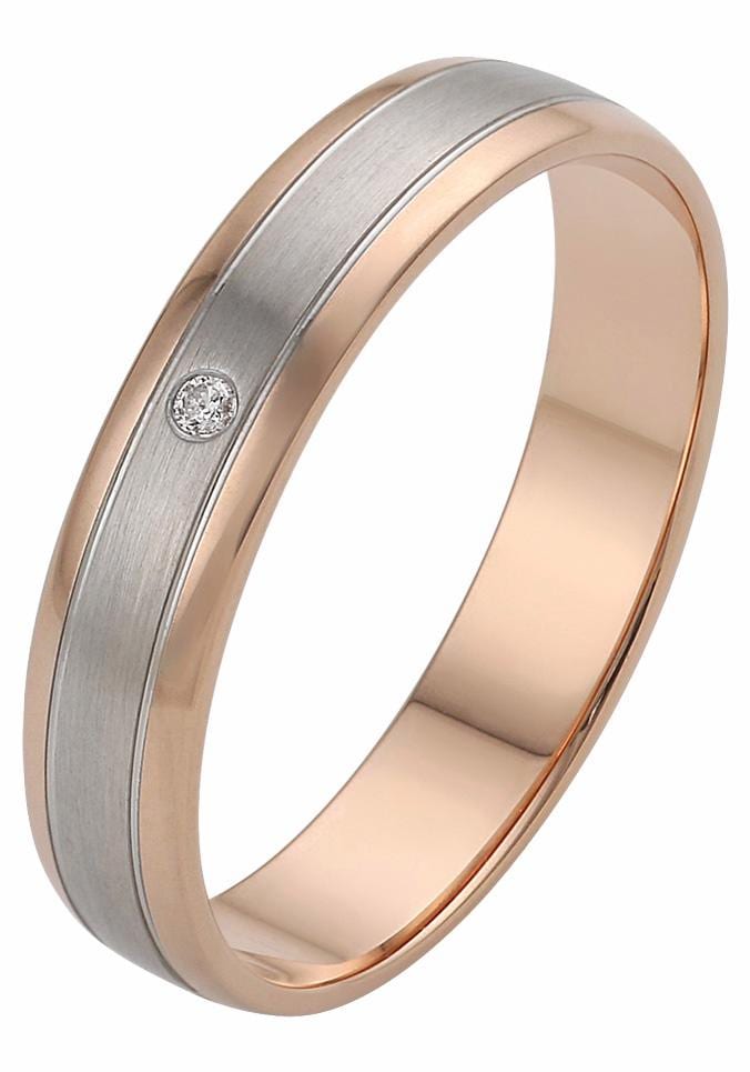Firetti Trauring »Schmuck Geschenk Gold 375 Hochzeit Ehering "LIEBE"« Made in Germany, wahlweise mit oder ohne Brillant