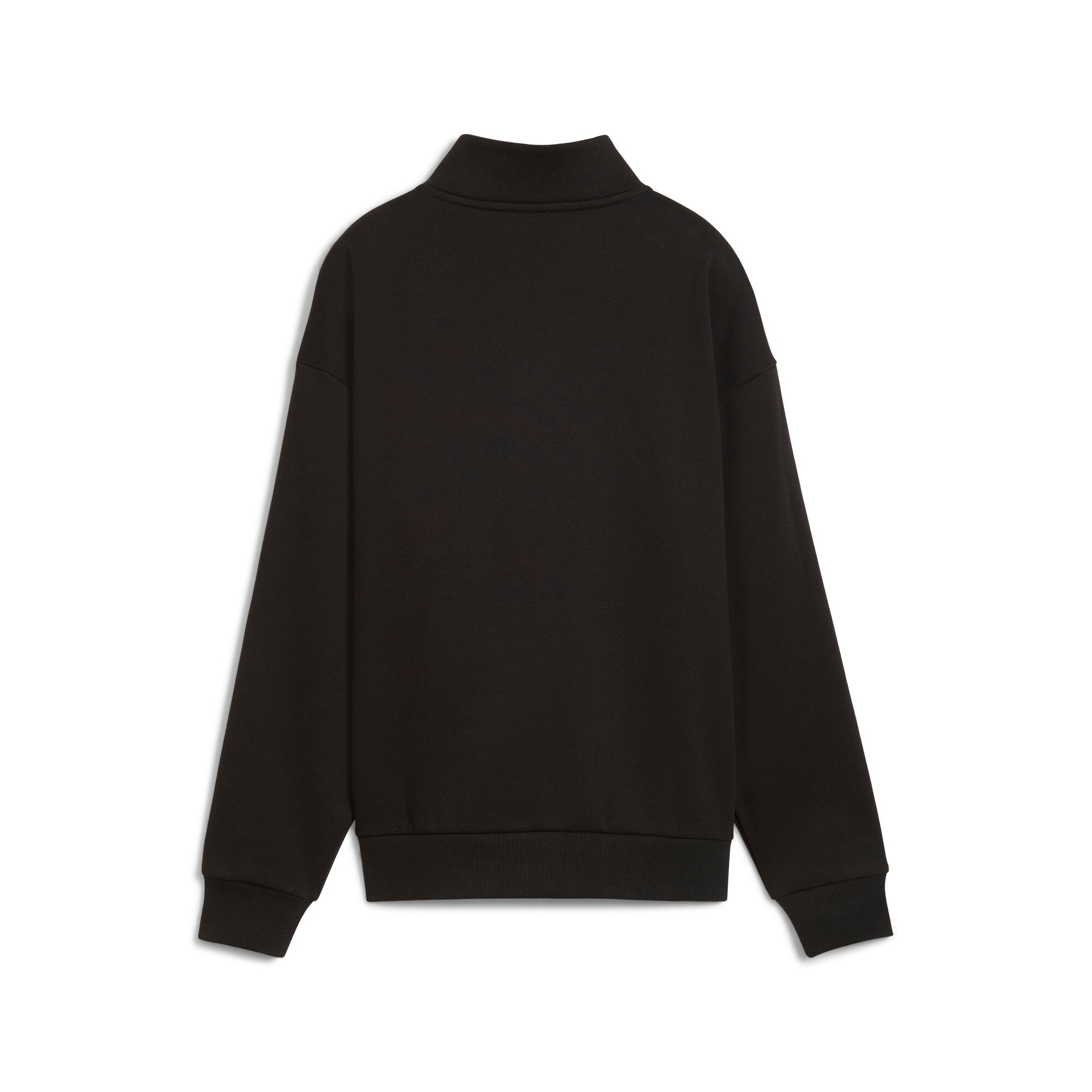 PUMA Langarmshirt »ESS TAPE MINIMAL GOLD HALF-ZIP MOCK NECK FL« Comfort Fit, mit Reißverschluss, mit Stehkragen, mit Folienaufdruck