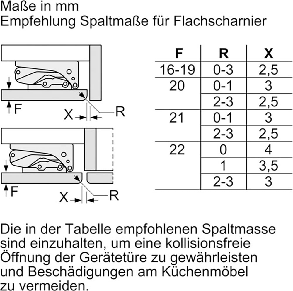 Constructa Einbaukühlschrank »CK202VFD0«