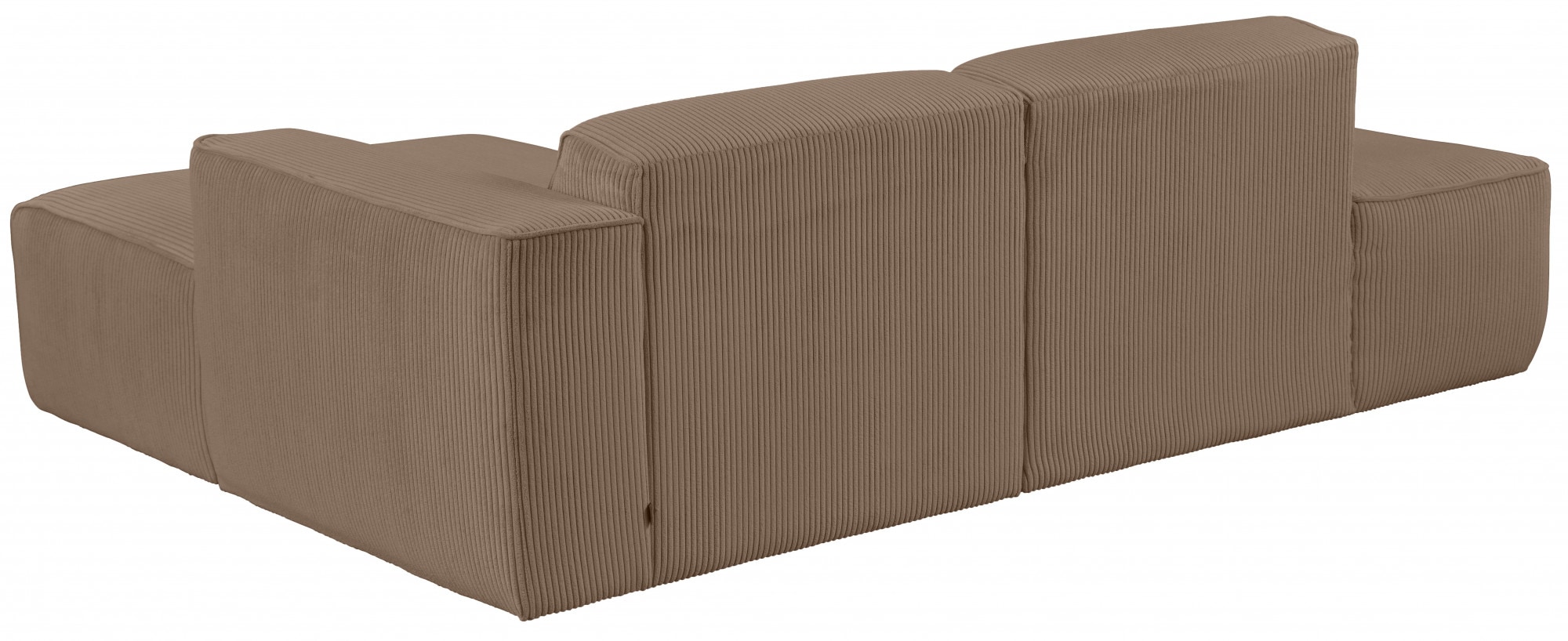 andas Ecksofa »Noord«, mit Kedernaht, Breite 227 cm, Cord, Struktur