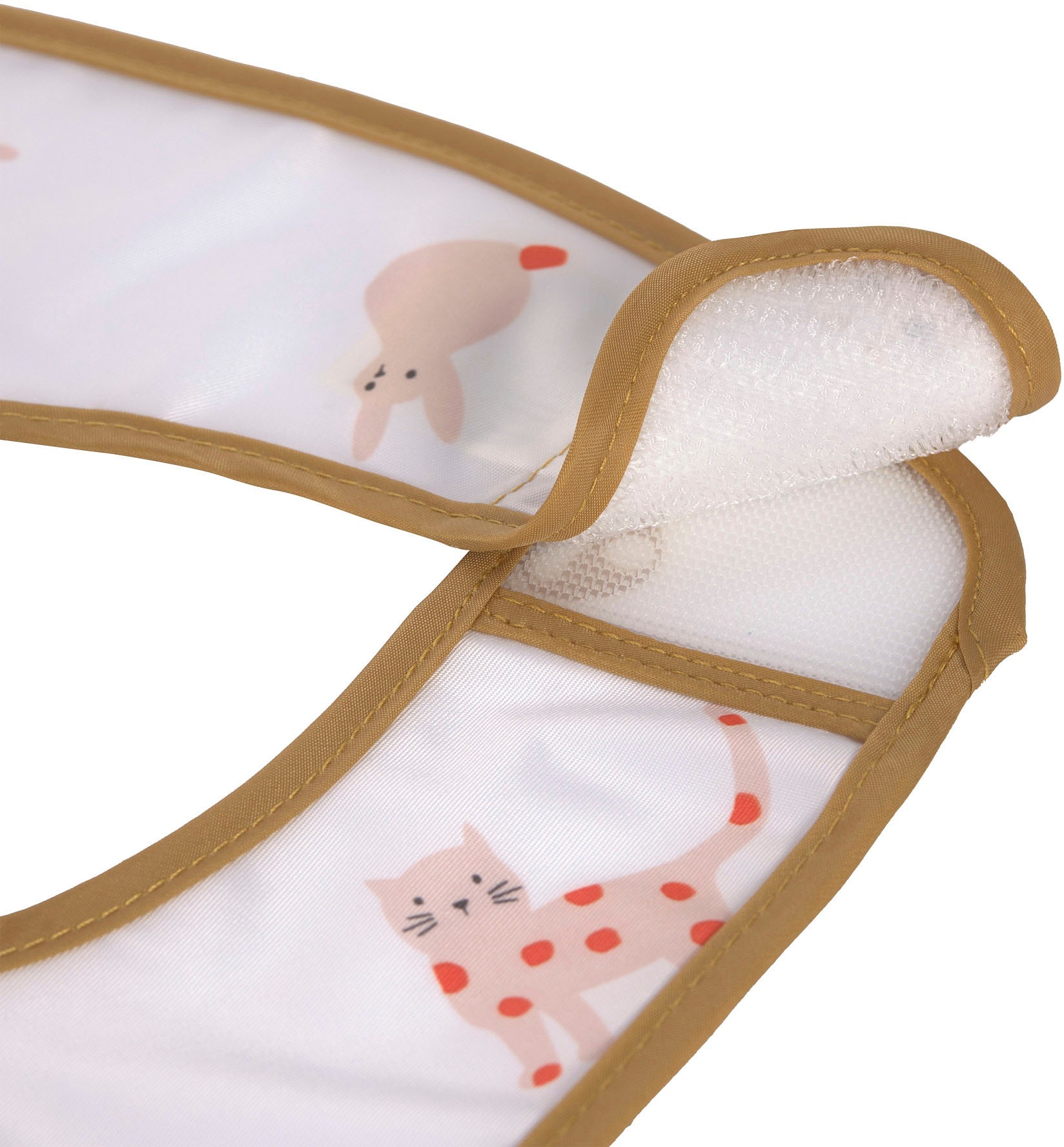 LÄSSIG Lätzchen »Little Mateys, spicy orange«, (Set, 2 St.), mit integriertem Auffangschutz