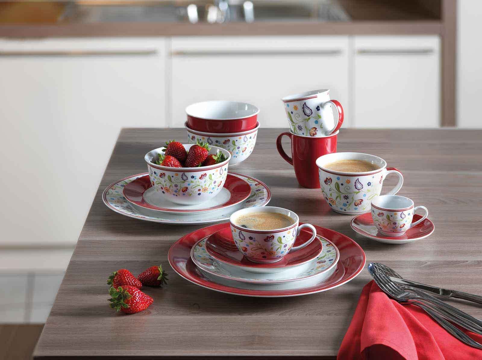Ritzenhoff & Breker Tasse »Espressotassen mit Untertassen Shanti 80 ml 6er Set bunt«