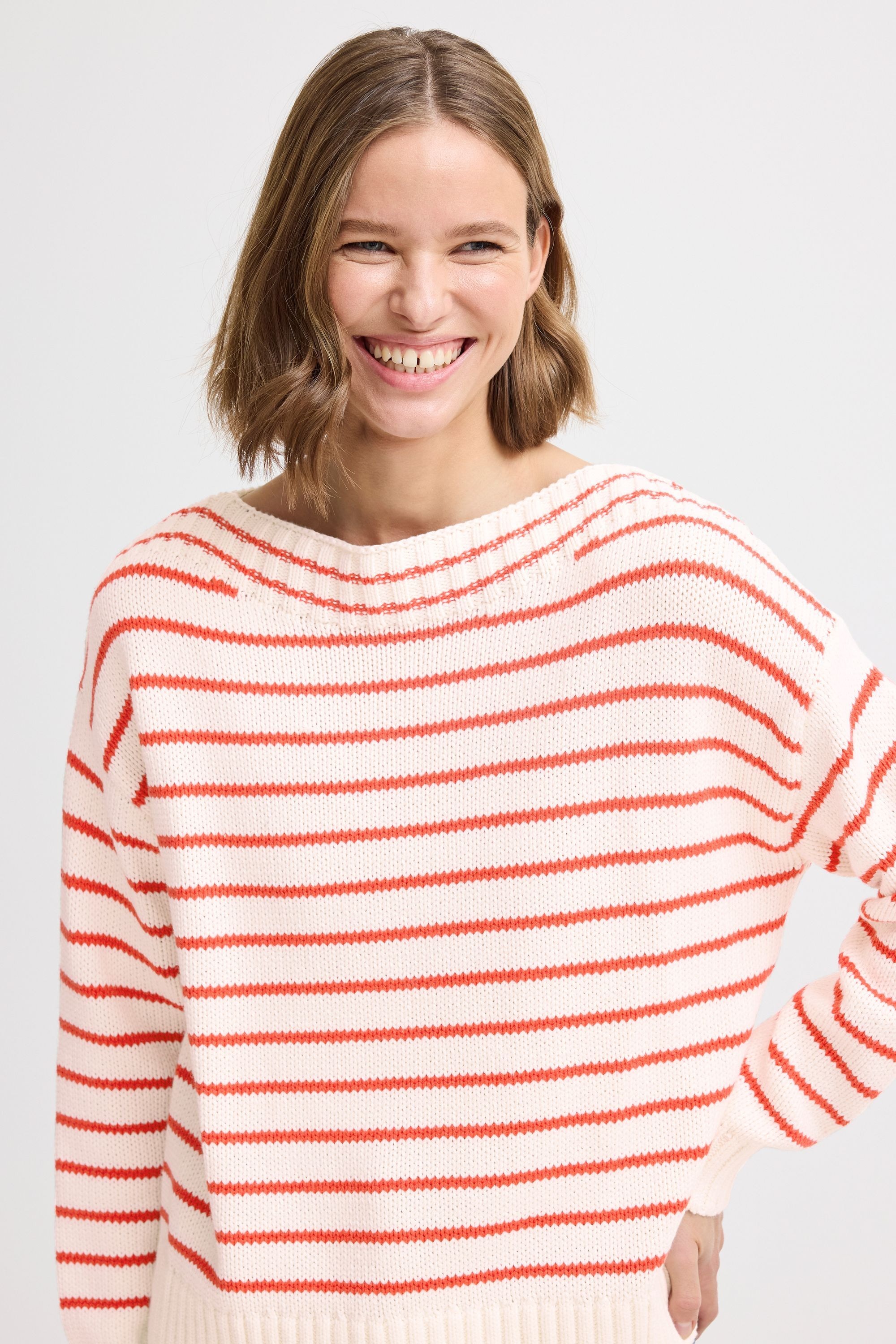 b.young Strickpullover »Strickpullover BYNAGLA STRIPED JUMPER -«