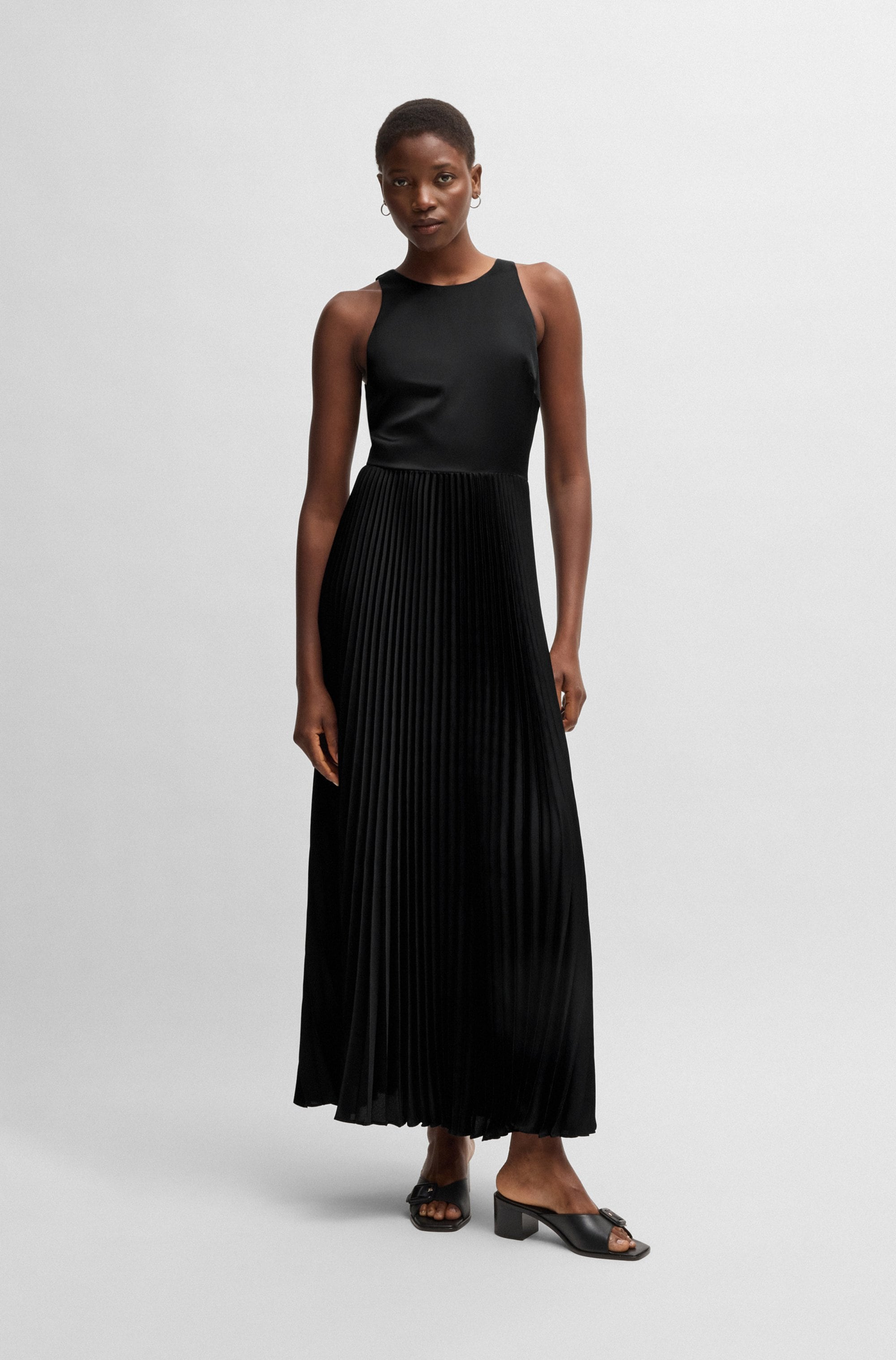 BOSS ORANGE Blusenkleid »Daliana Premium Damenmode«, mit Kellerfalten